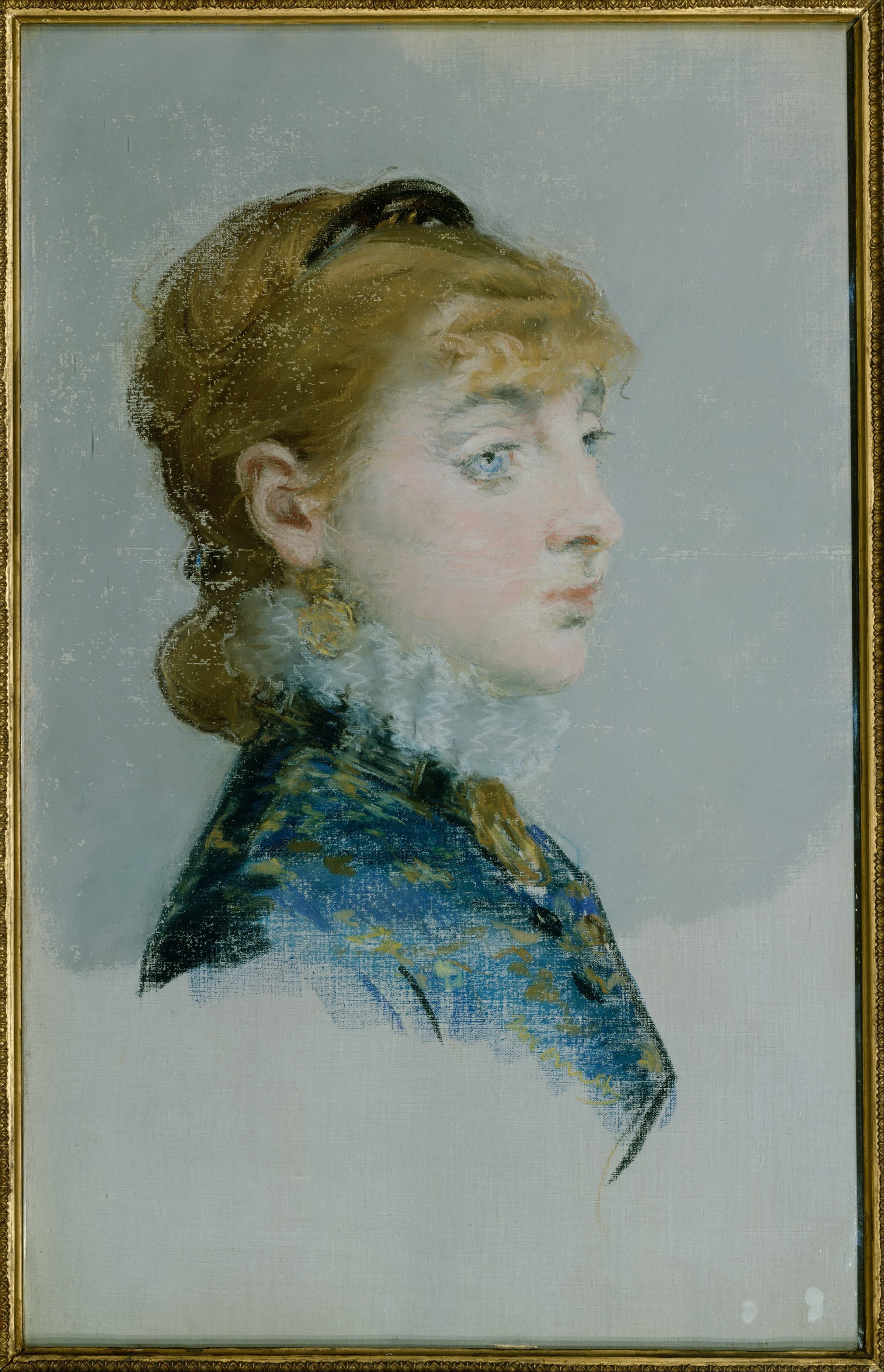 《露西·德拉比涅小姐像》（Portrait of Mademoiselle Lucie Delabigne）｜爱德华·马奈 Édouard Manet｜约 1879