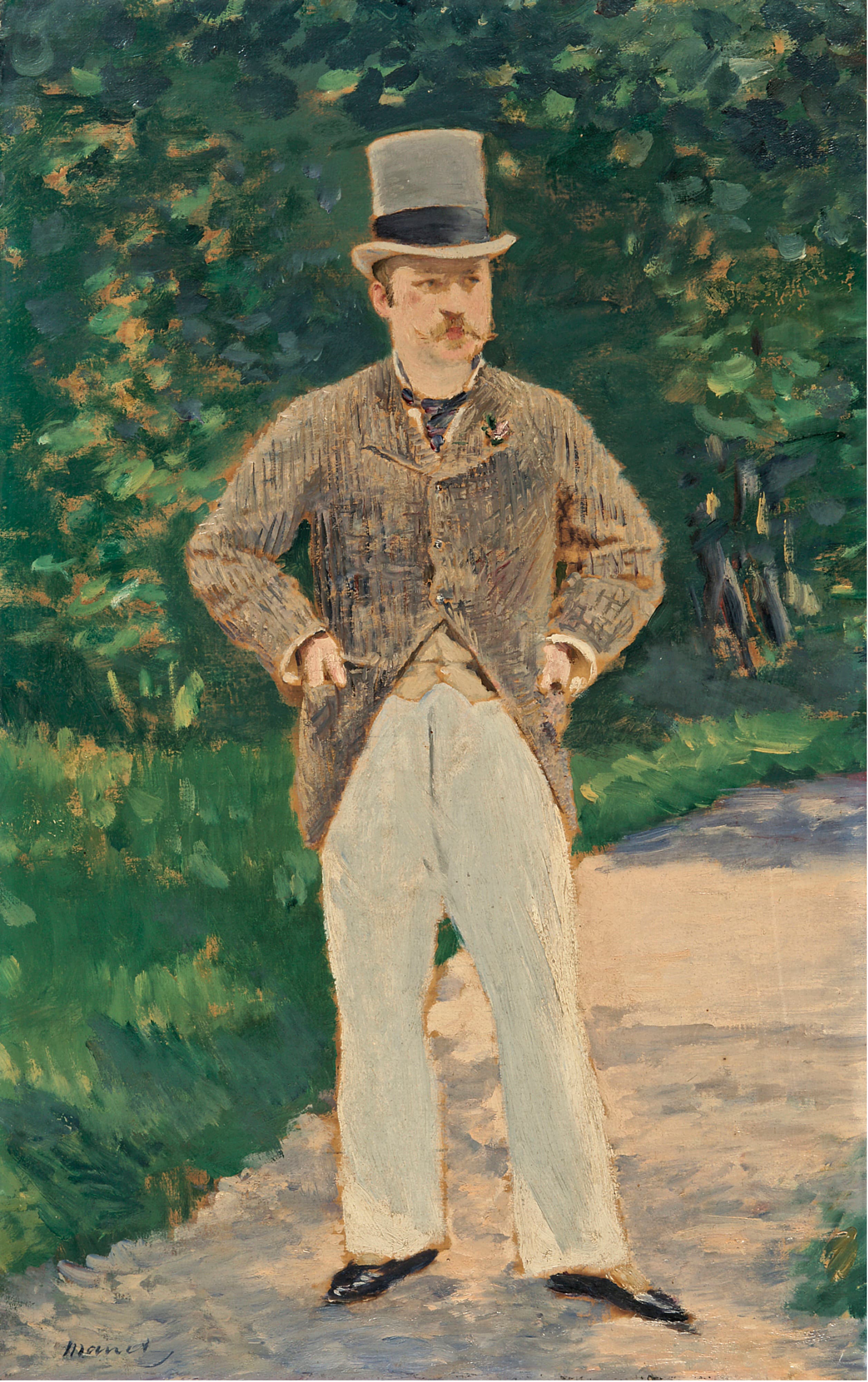 《泰奥多尔·迪雷像》（Portrait of Théodore Duret）｜爱德华·马奈 Édouard Manet｜1868