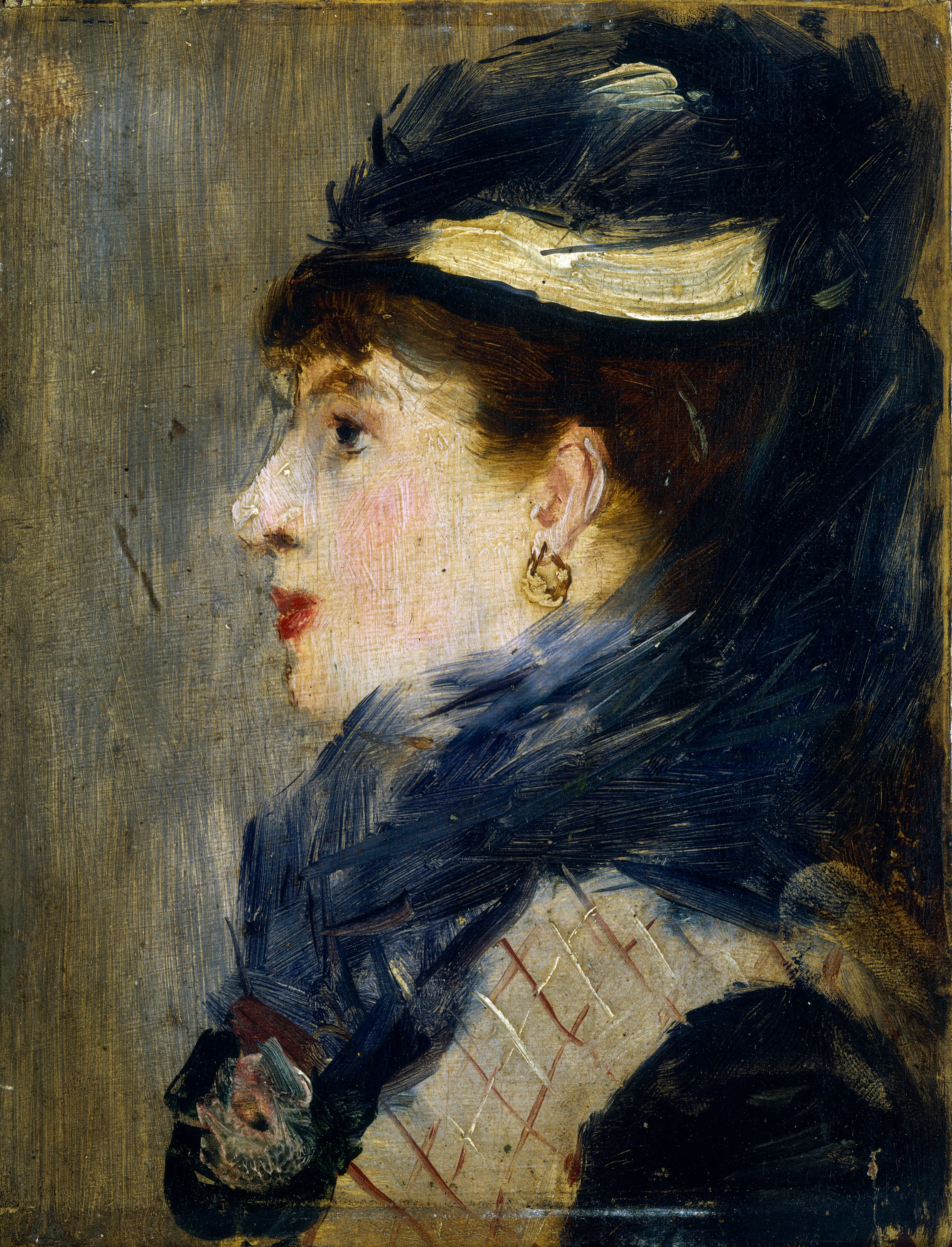 《一位女士的肖像》（Portrait of a Lady）｜爱德华·马奈 Édouard Manet｜约 1880