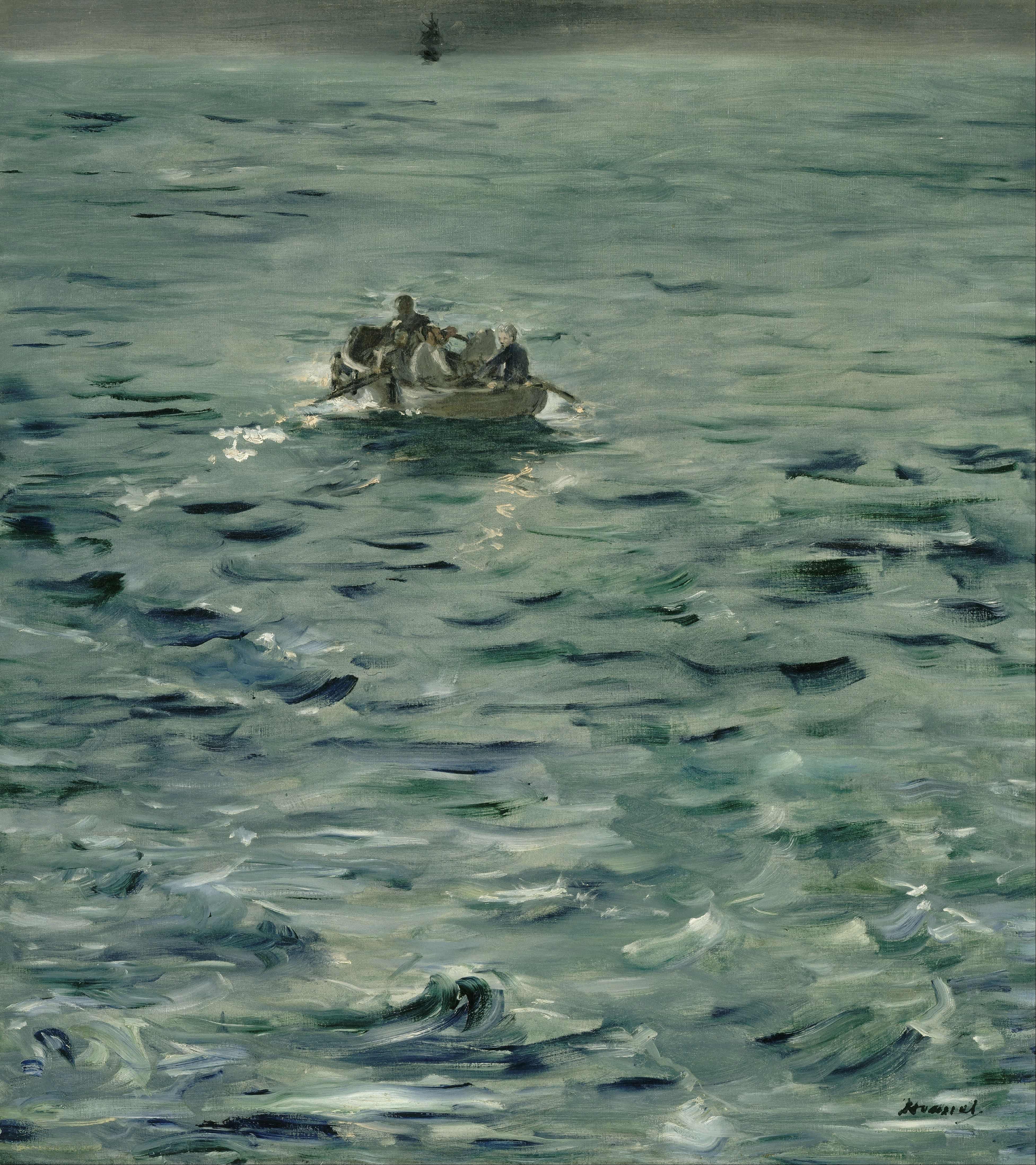 《罗什福尔的逃脱》（Rochefort's Escape）｜爱德华·马奈 Édouard Manet｜1881