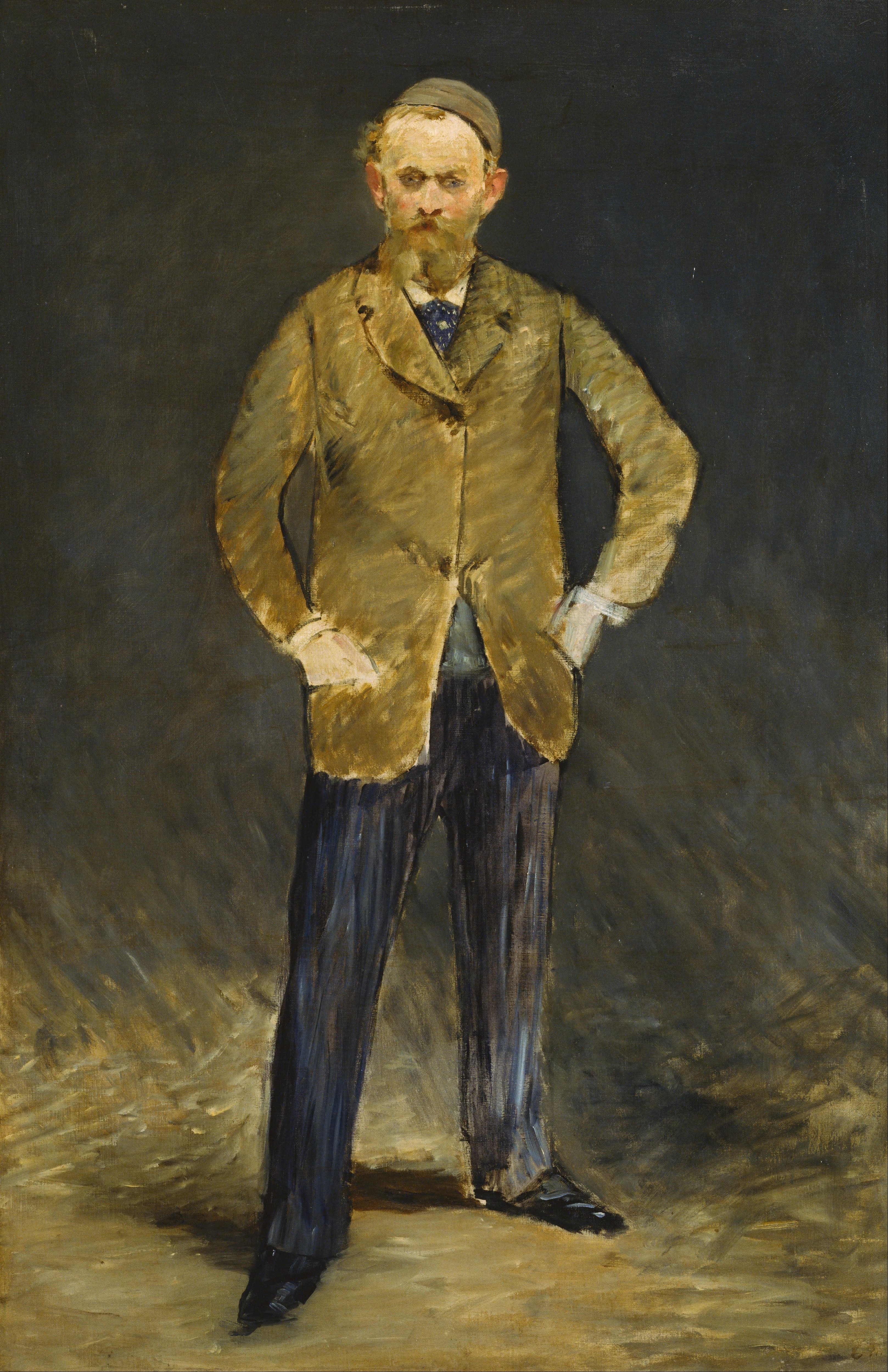《持调色板的自画像》（Self-Portrait with Palette）｜爱德华·马奈 Édouard Manet｜1879