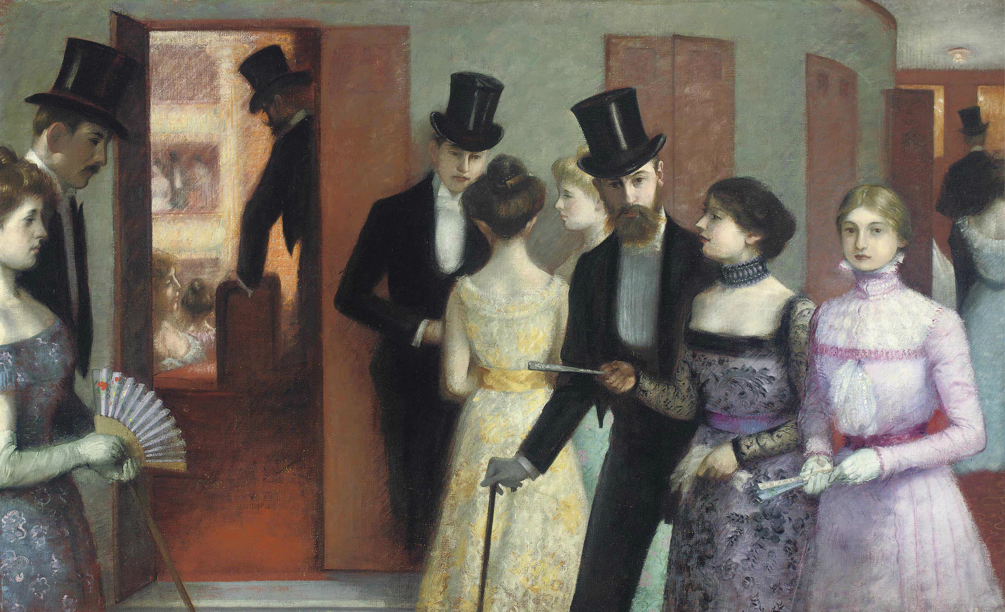 《在歌剧院》（At the Opera）｜爱德华·马奈 Édouard Manet｜约 1877