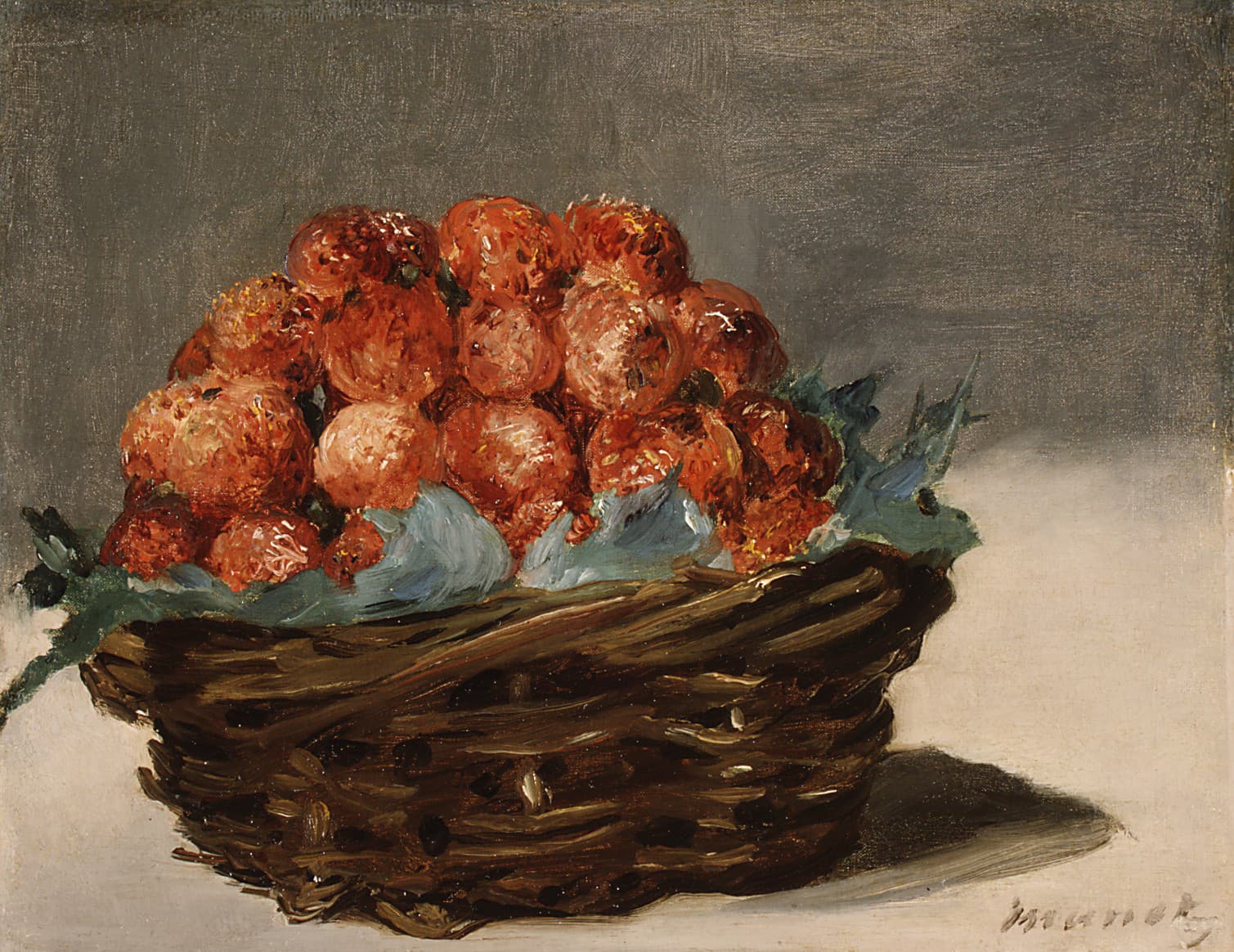 《草莓》（Strawberries）｜爱德华·马奈 Édouard Manet｜1882