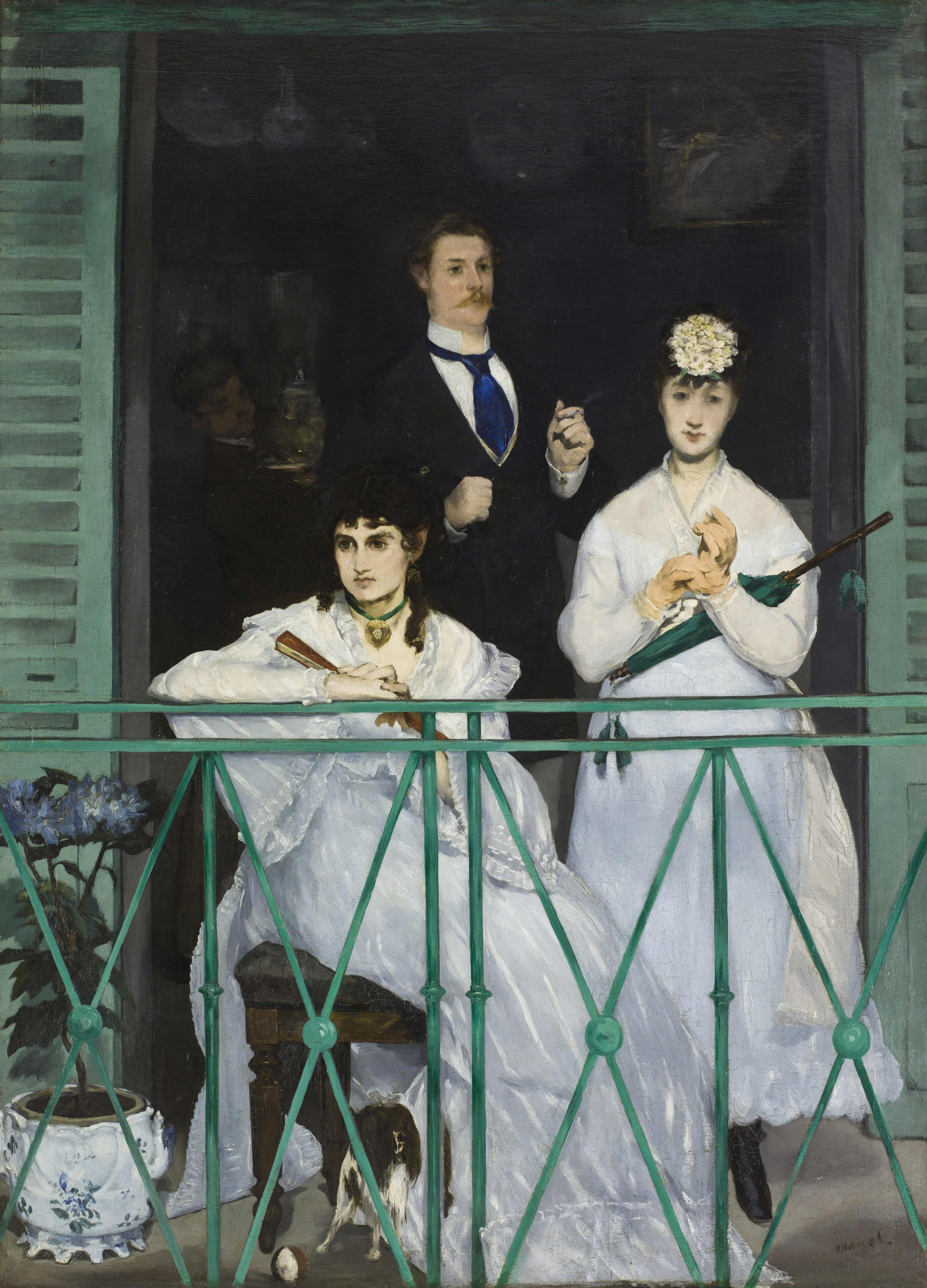 《阳台》（The Balcony）｜爱德华·马奈 Édouard Manet｜1868-1869