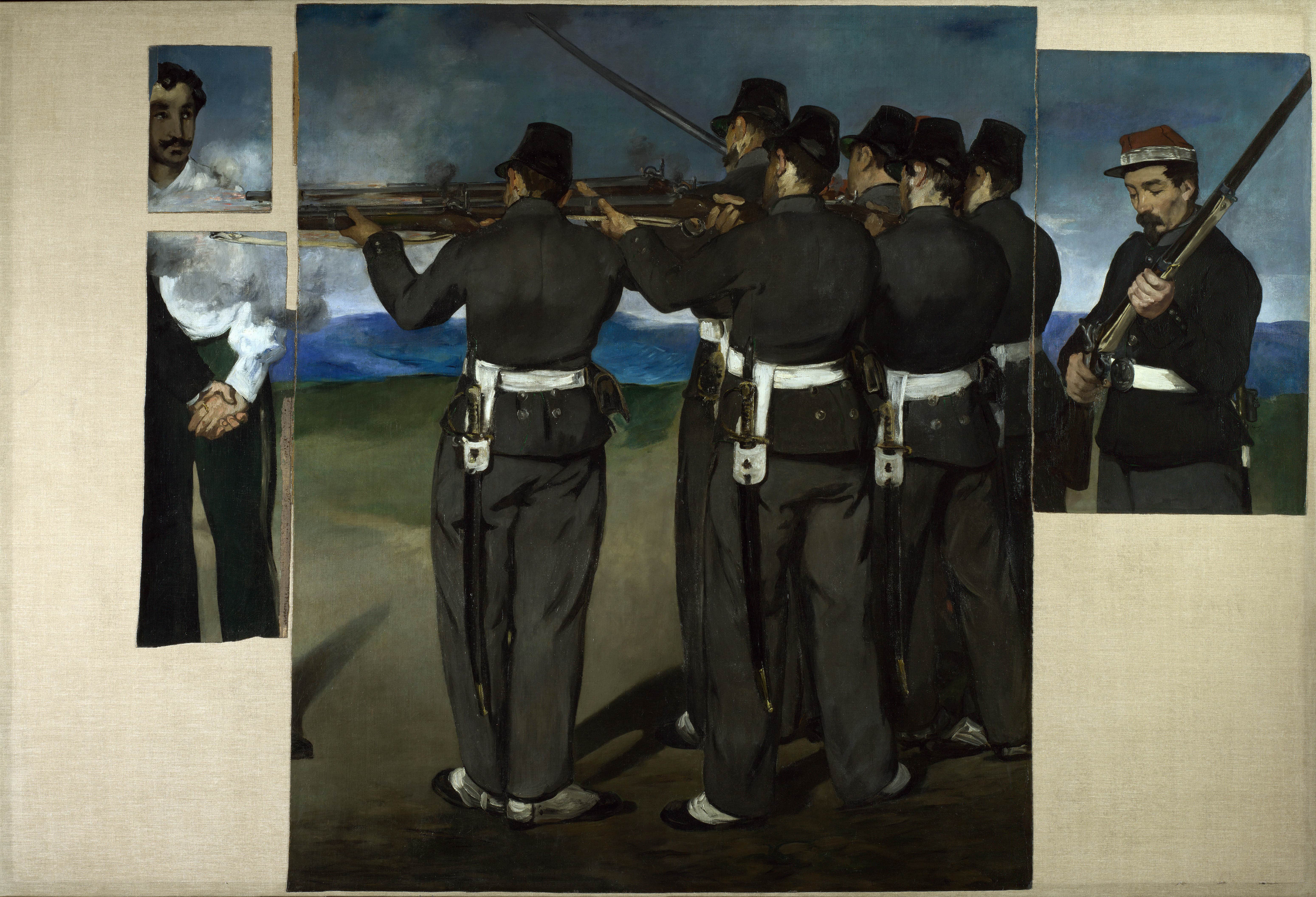 《处决马克西米连皇帝》（The Execution of Emperor Maximilian）｜爱德华·马奈 Édouard Manet｜1867-1868