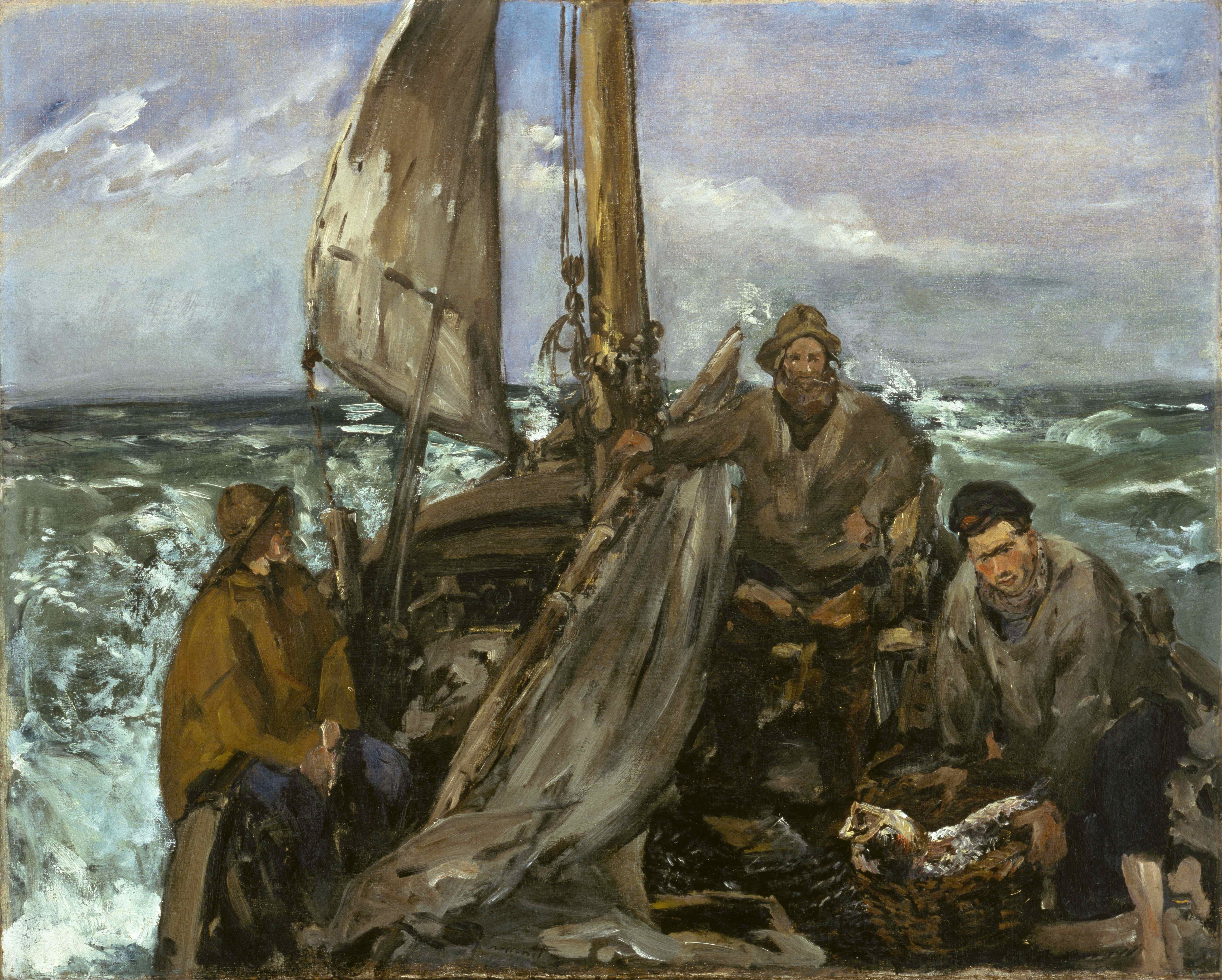 《海上劳工》（The Workers of the Sea）｜爱德华·马奈 Édouard Manet｜1873