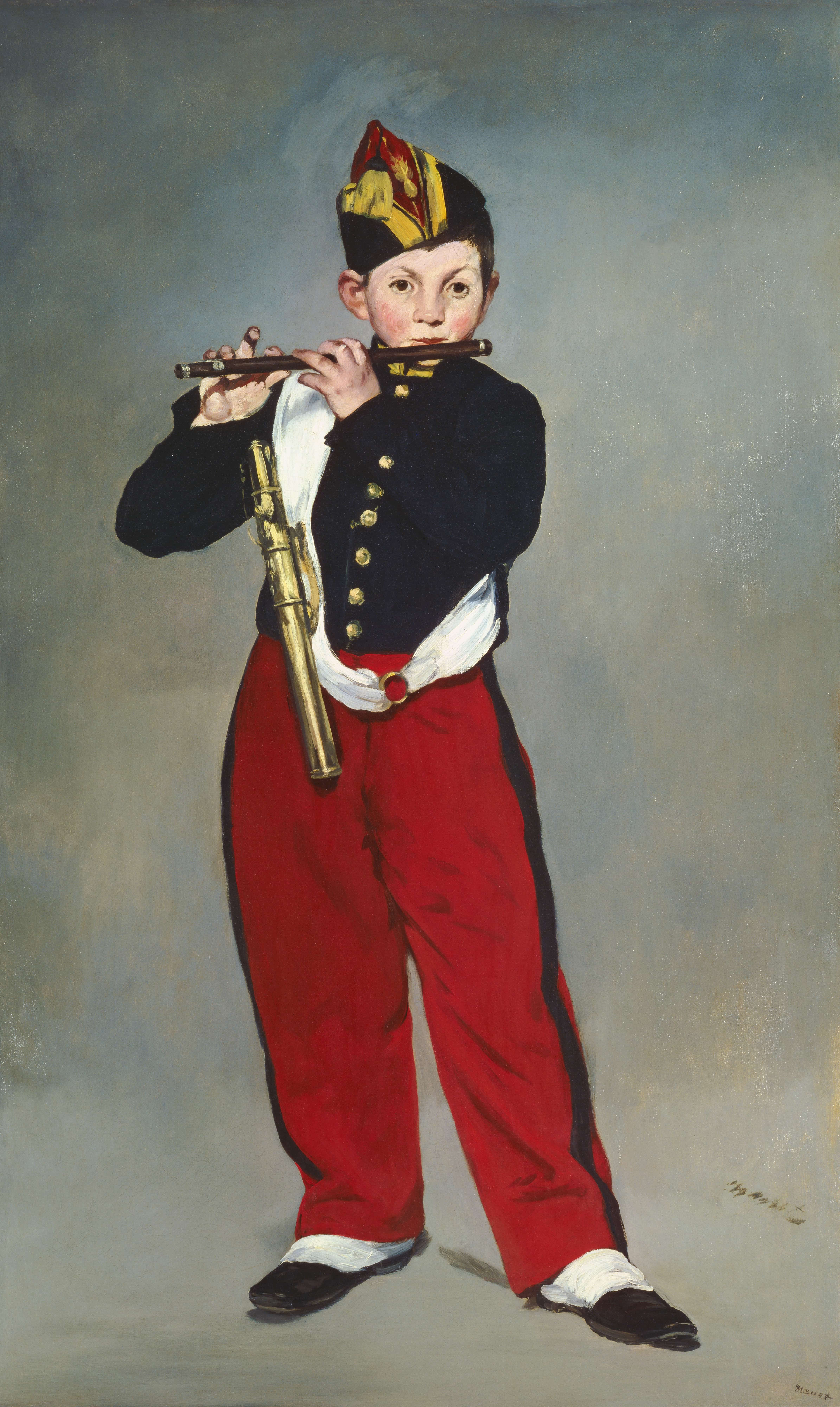《吹笛少年》（The Fifer）｜爱德华·马奈 Édouard Manet｜1866