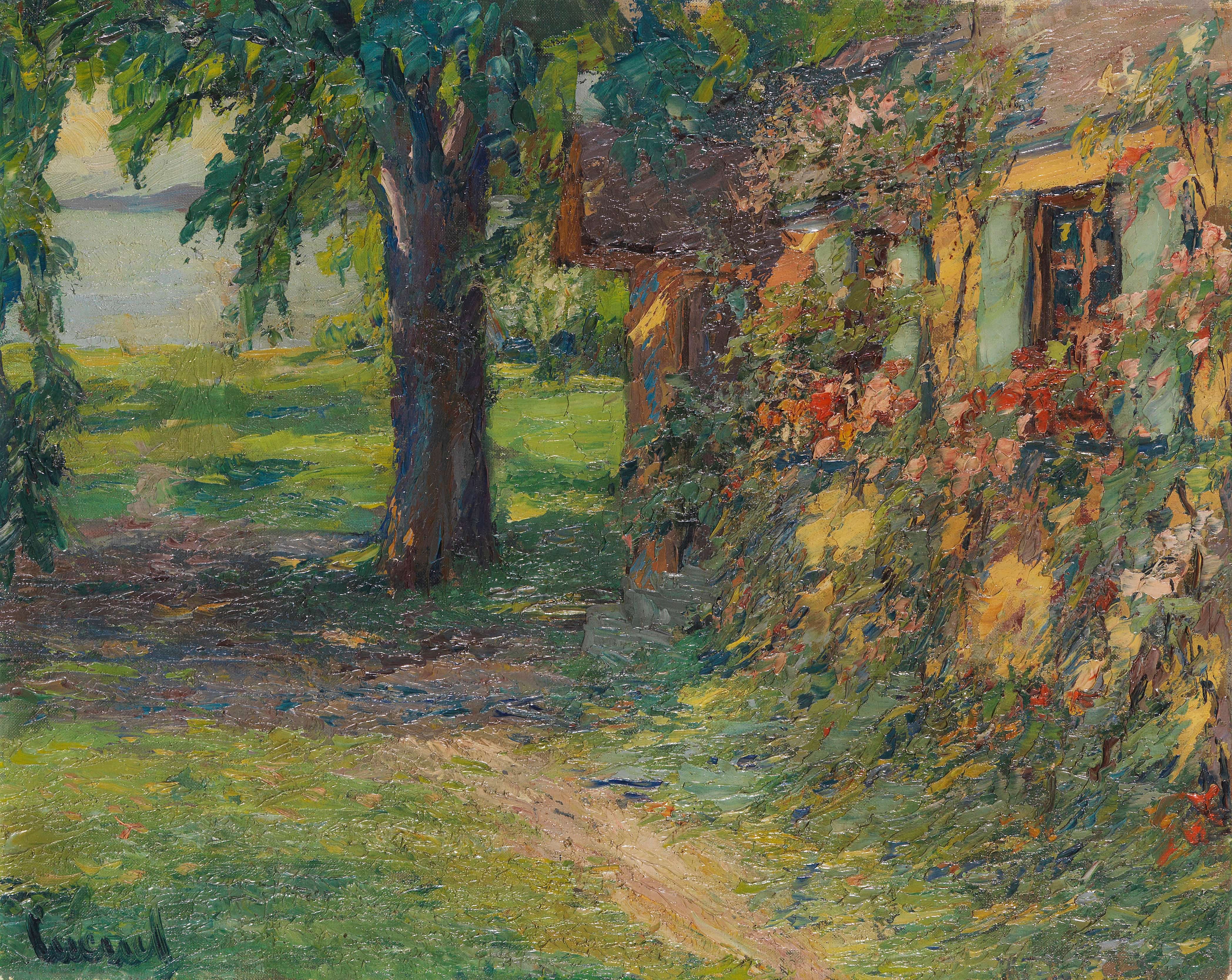 《施塔恩贝格湖畔的艺术家之家》（The Artists House on Lake Starnberg）｜爱德华·库库埃尔 Edward Cucuel｜1920