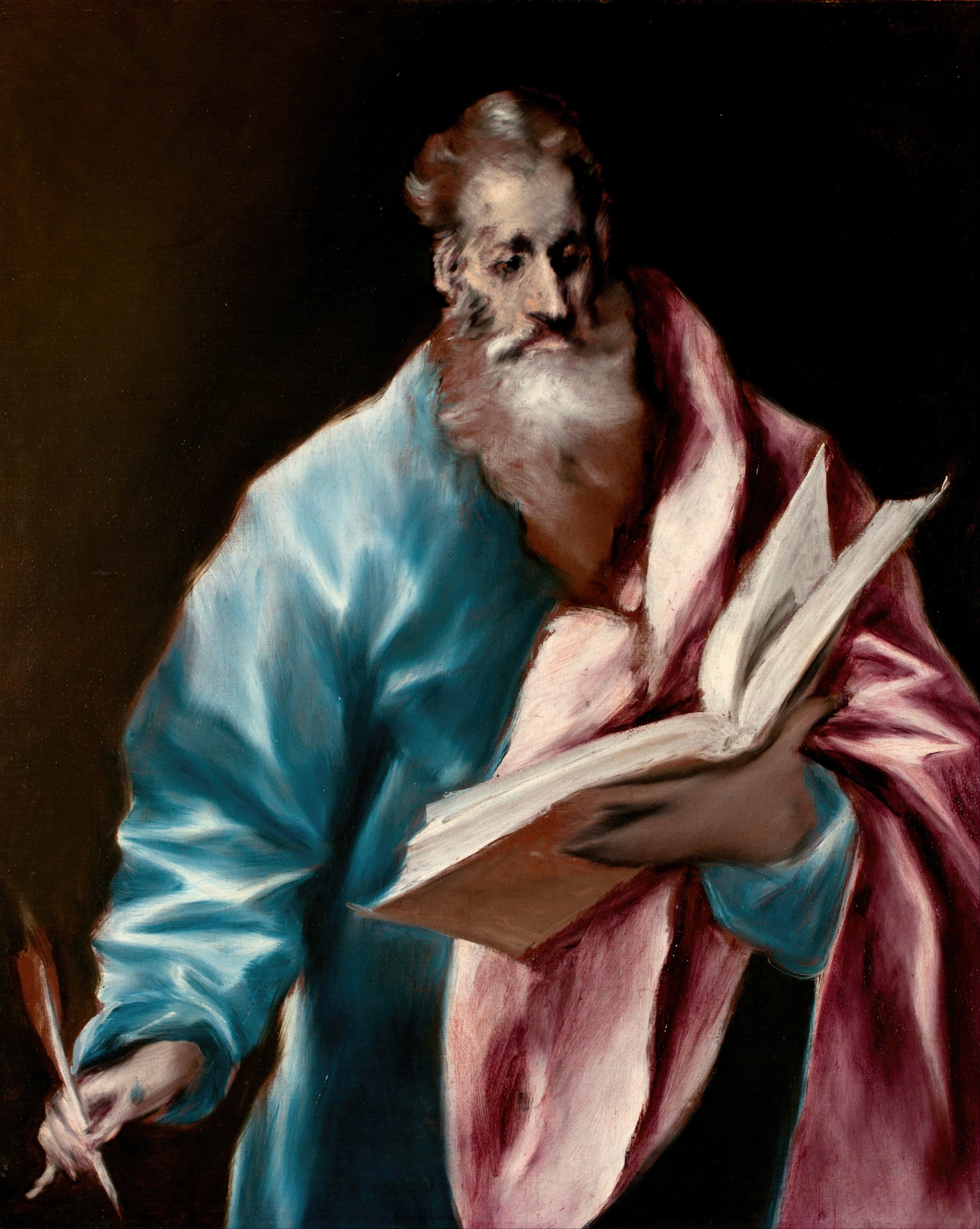 《使徒圣马太》（Apostle Saint Matthew）｜埃尔·格列柯 El Greco｜1610–1614