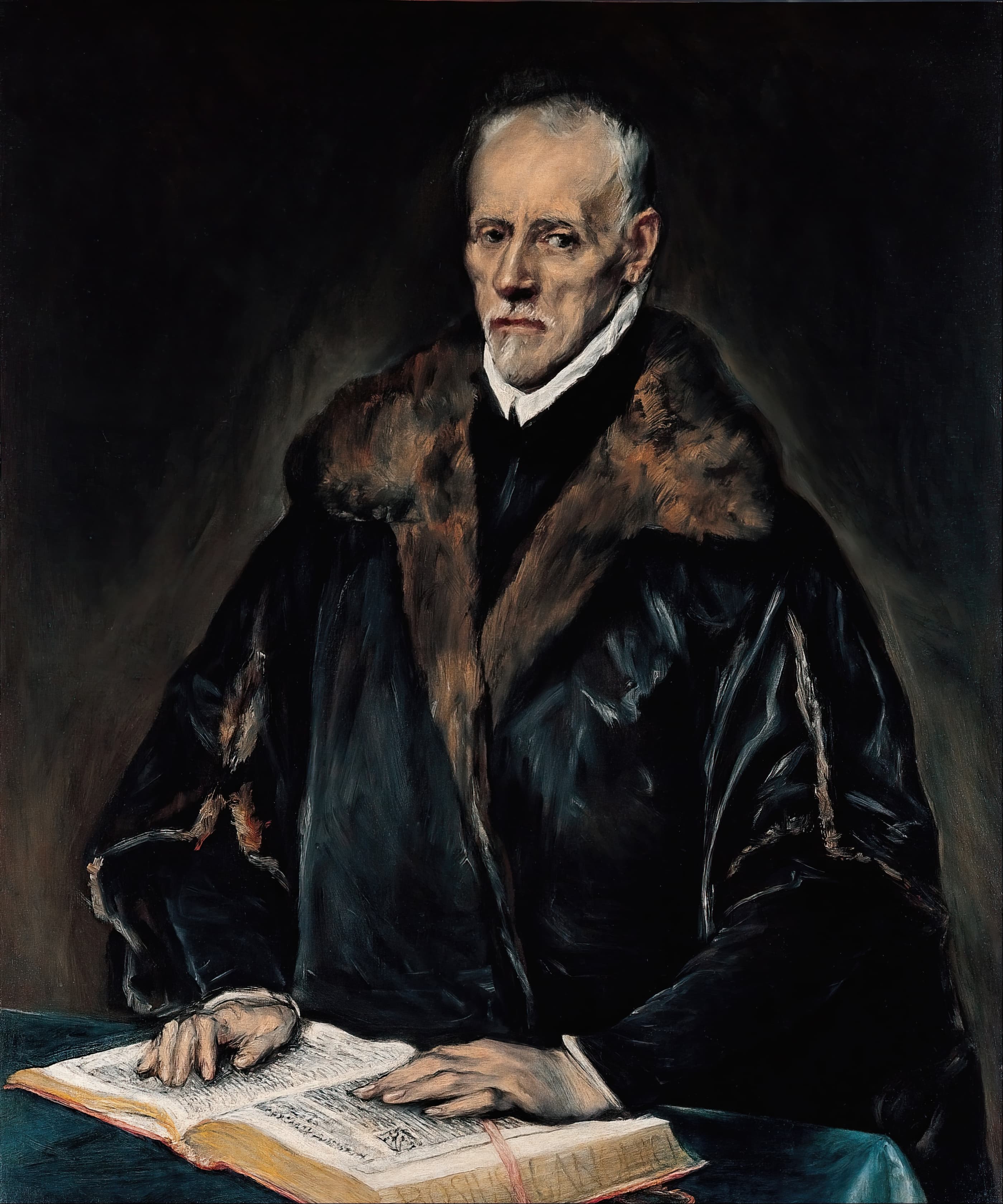 《弗朗西斯科·德·皮萨博士肖像》（Portrait of Dr. Francisco de Pisa）｜埃尔·格列柯 El Greco｜1610–1614