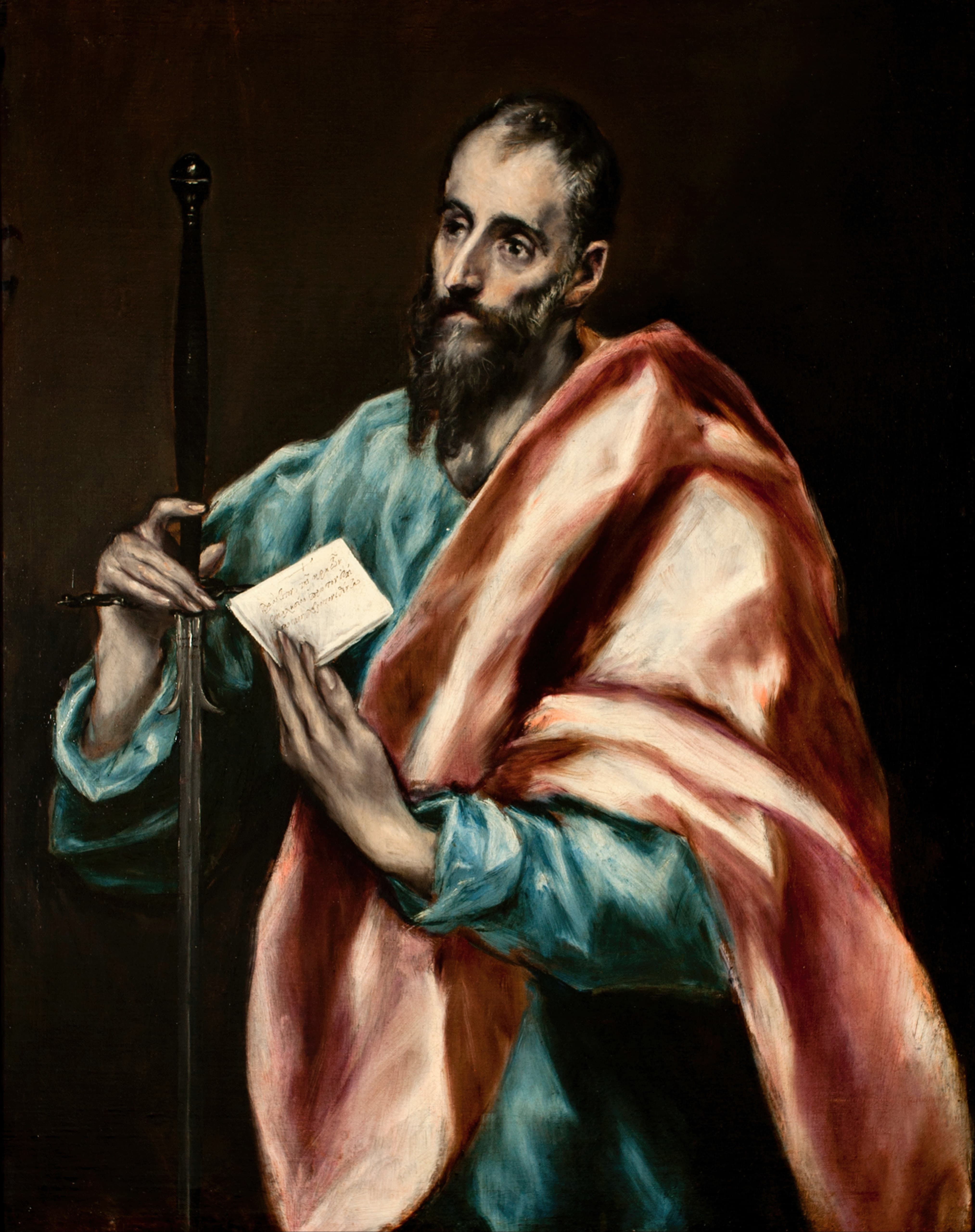 《使徒圣保罗》（Apostle Saint Paul）｜埃尔·格列柯 El Greco｜1610–1614