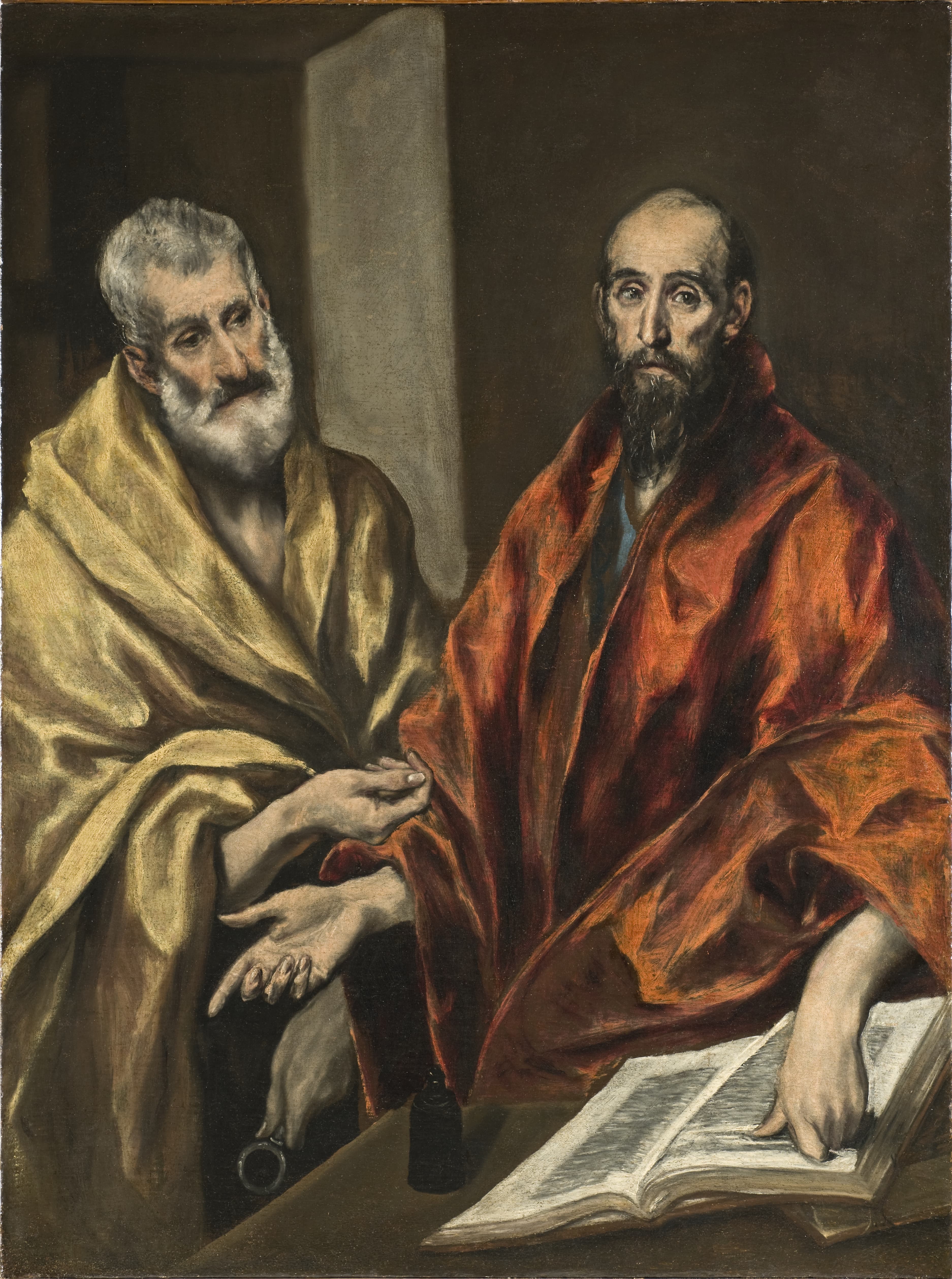 《圣彼得与圣保罗》（Saint Peter and Saint Paul）｜埃尔·格列柯 El Greco｜年代不明