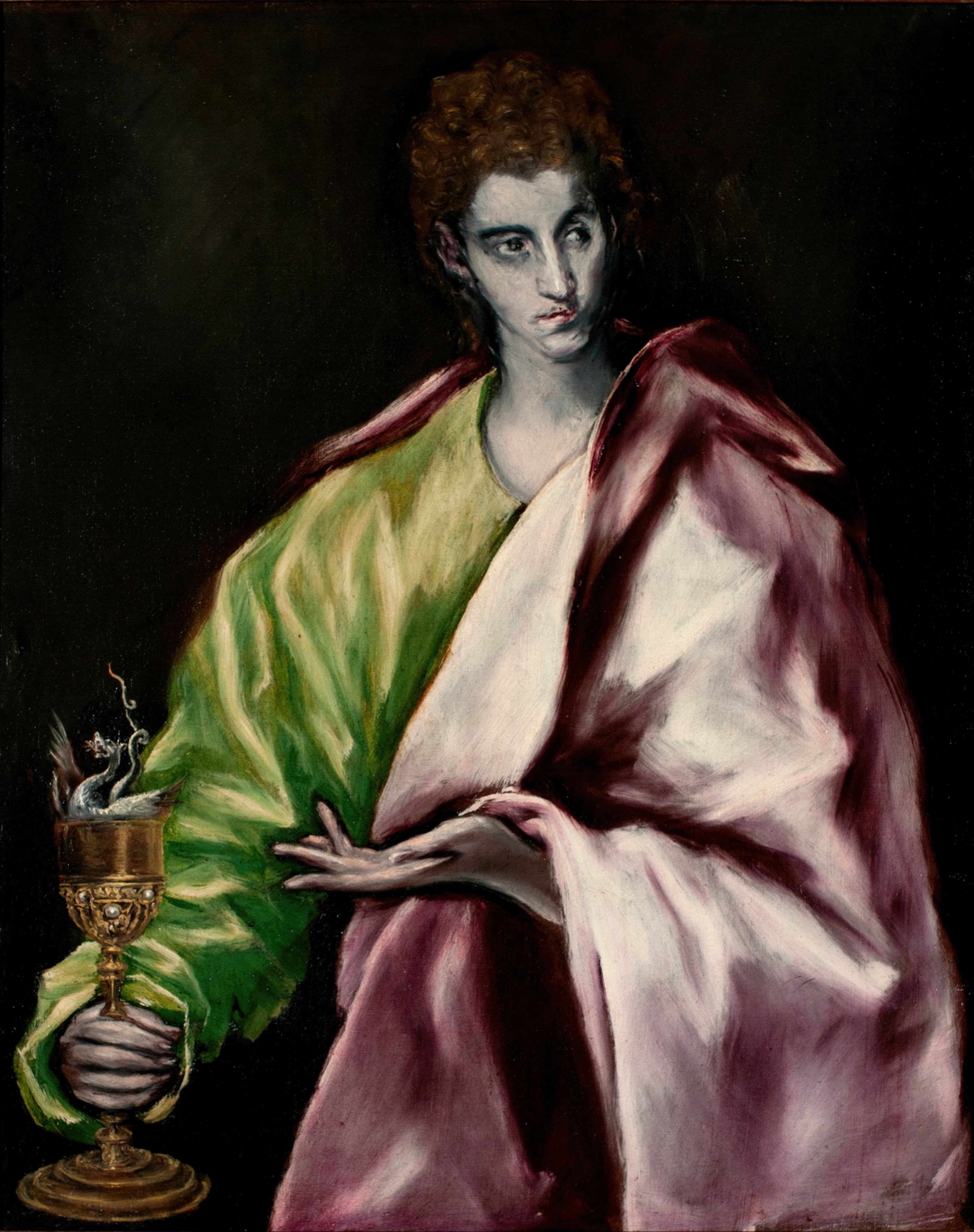 《福音书作者圣约翰》（Saint John the Evangelist）｜埃尔·格列柯 El Greco｜1610–1614