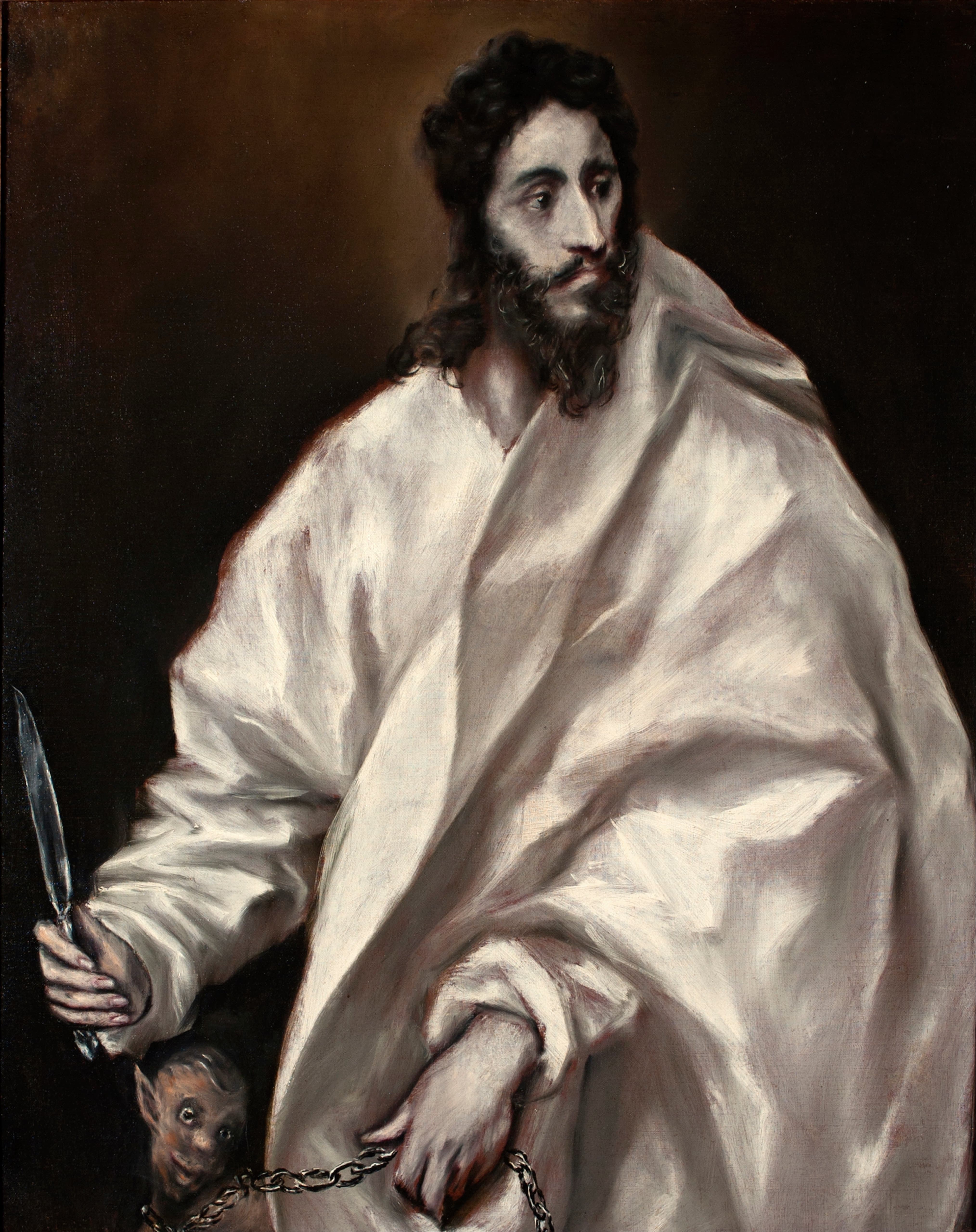 《使徒圣巴多罗买》（Bartholomew the Apostle）｜埃尔·格列柯 El Greco｜1610–1614