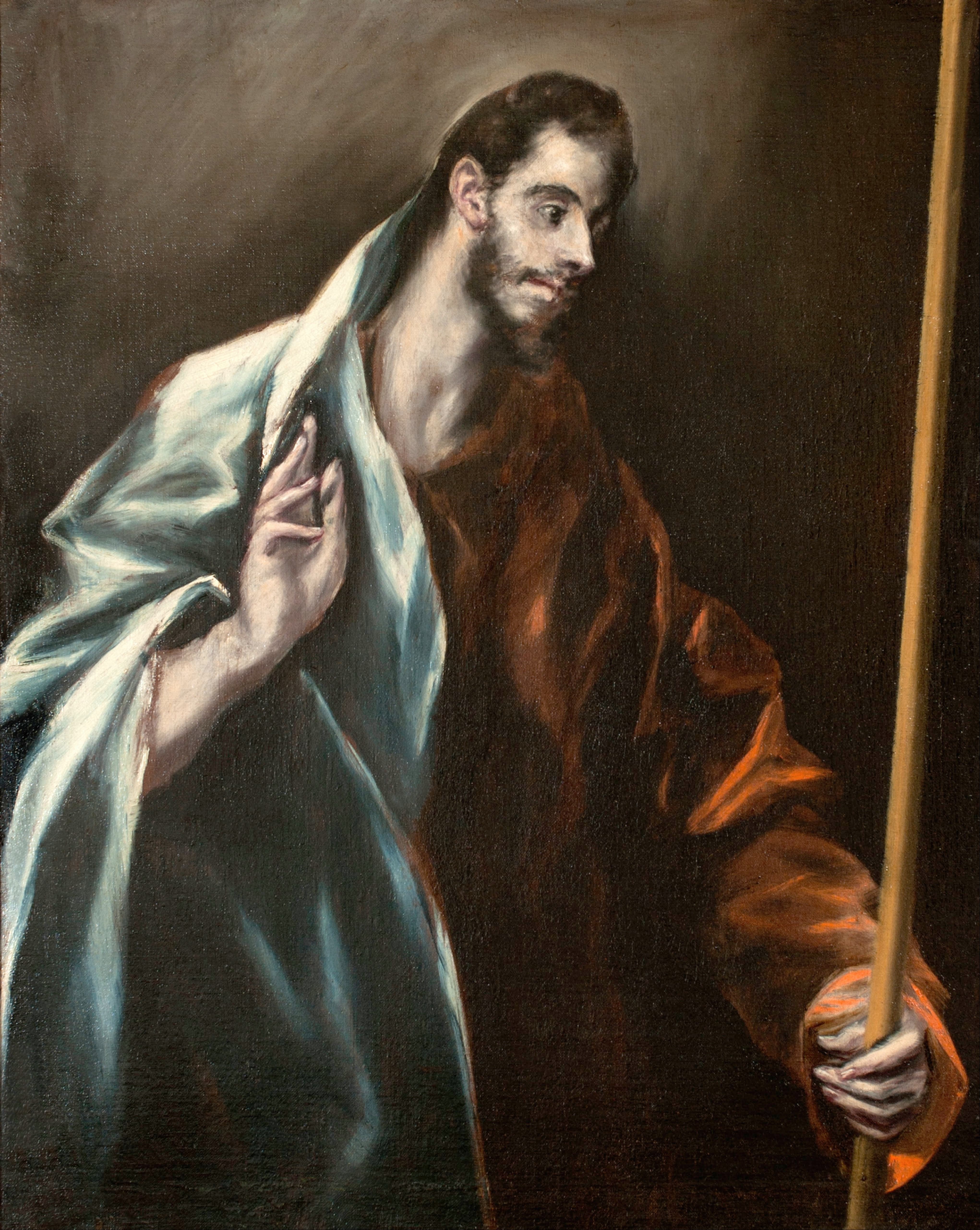 《使徒圣多马》（Apostle Saint Thomas）｜埃尔·格列柯 El Greco｜1610–1614
