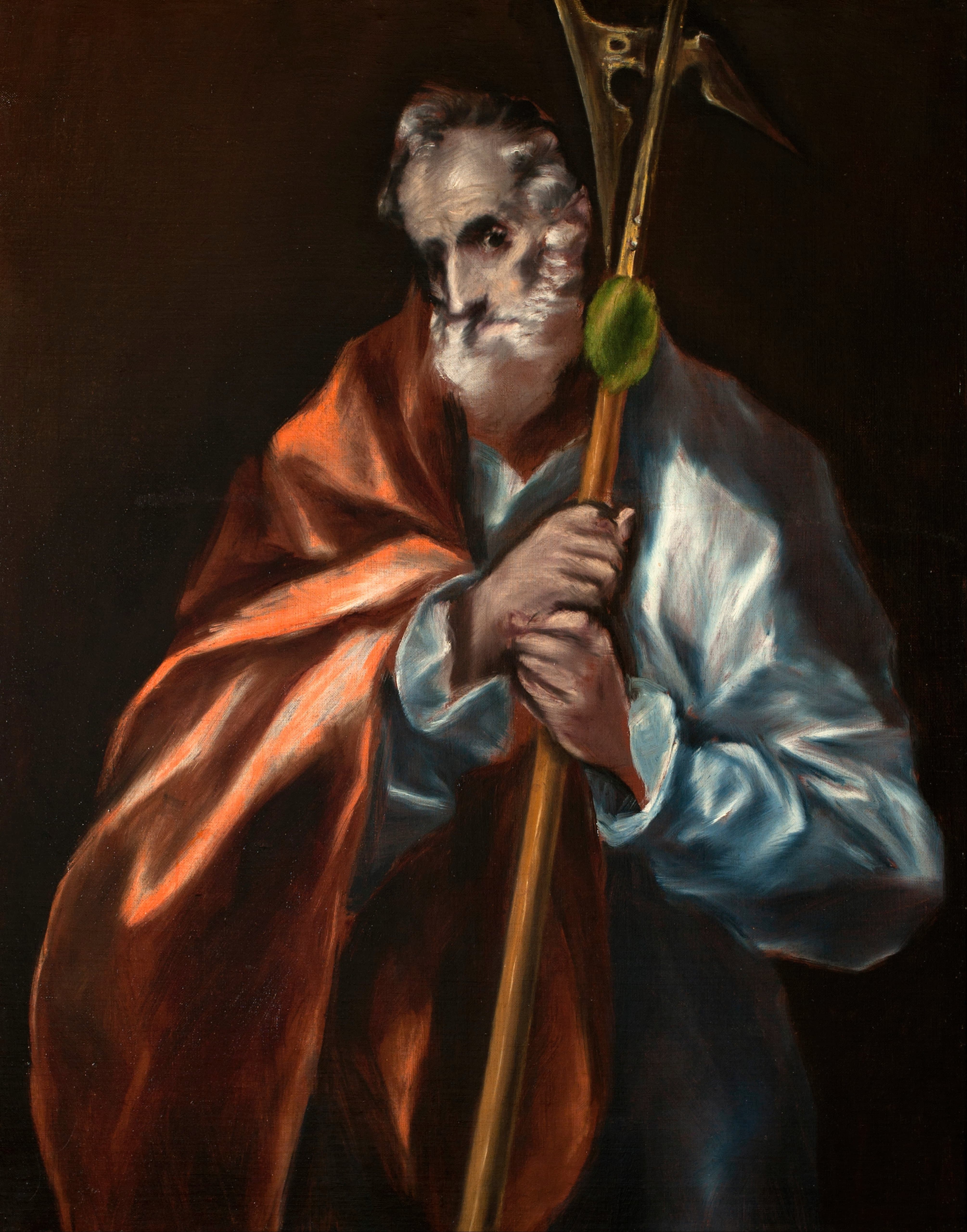 《使徒圣犹达·达陡》（Apostle Saint Thaddeus (Jude)）｜埃尔·格列柯 El Greco｜1610–1614