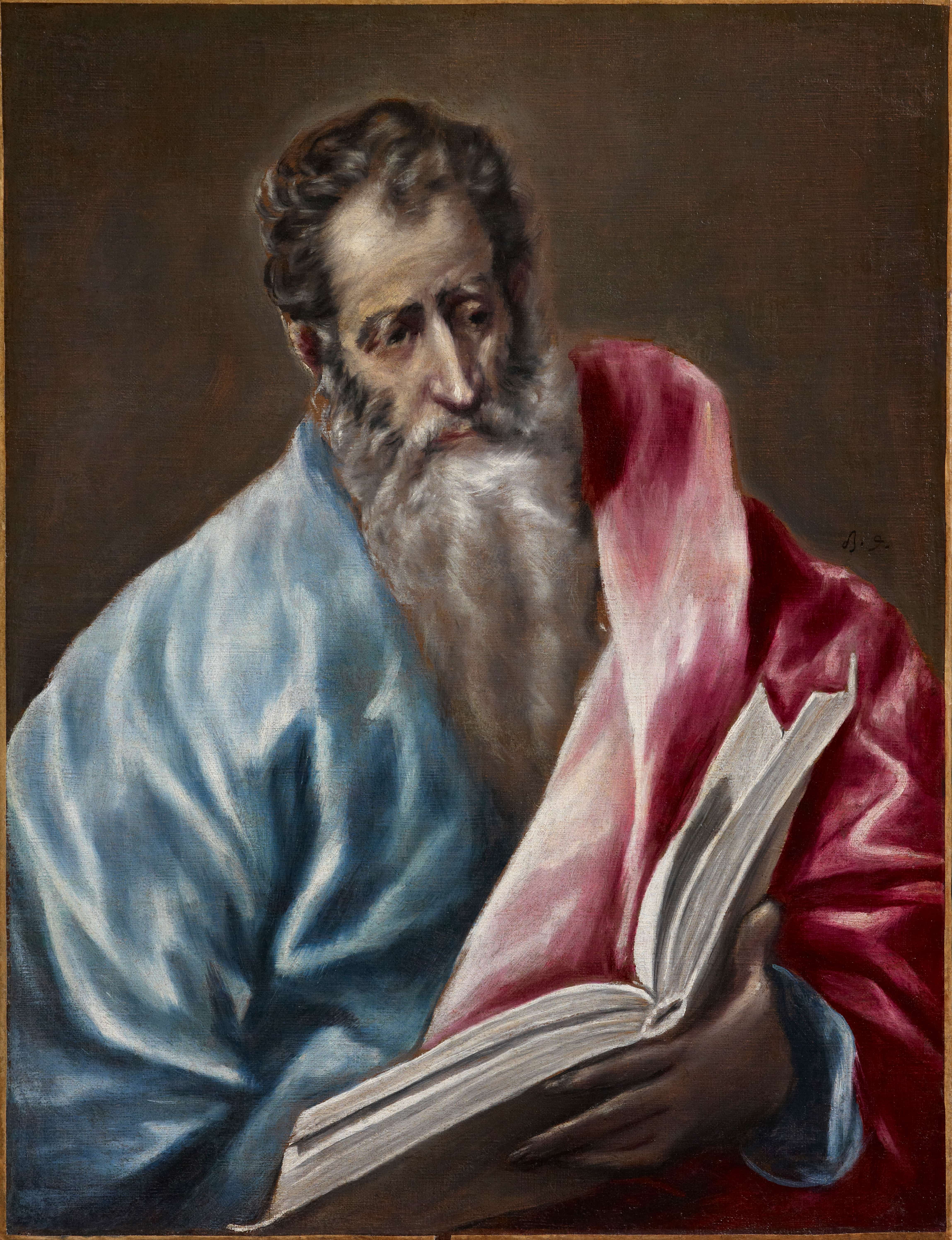 《圣马太》（Saint Matthew）｜埃尔·格列柯 El Greco｜1610–1614