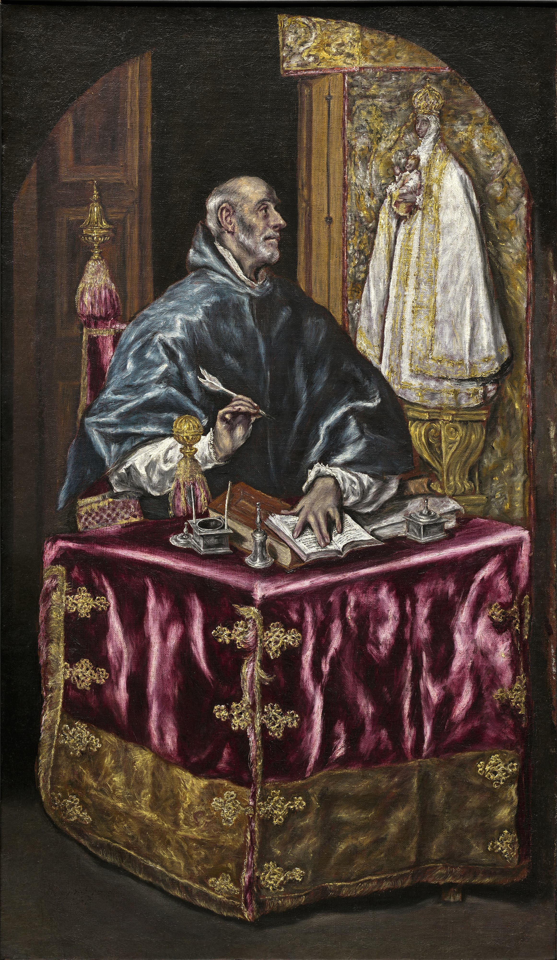 《圣伊尔德丰索》（Saint Ildefonso）｜埃尔·格列柯 El Greco｜约1603–1614