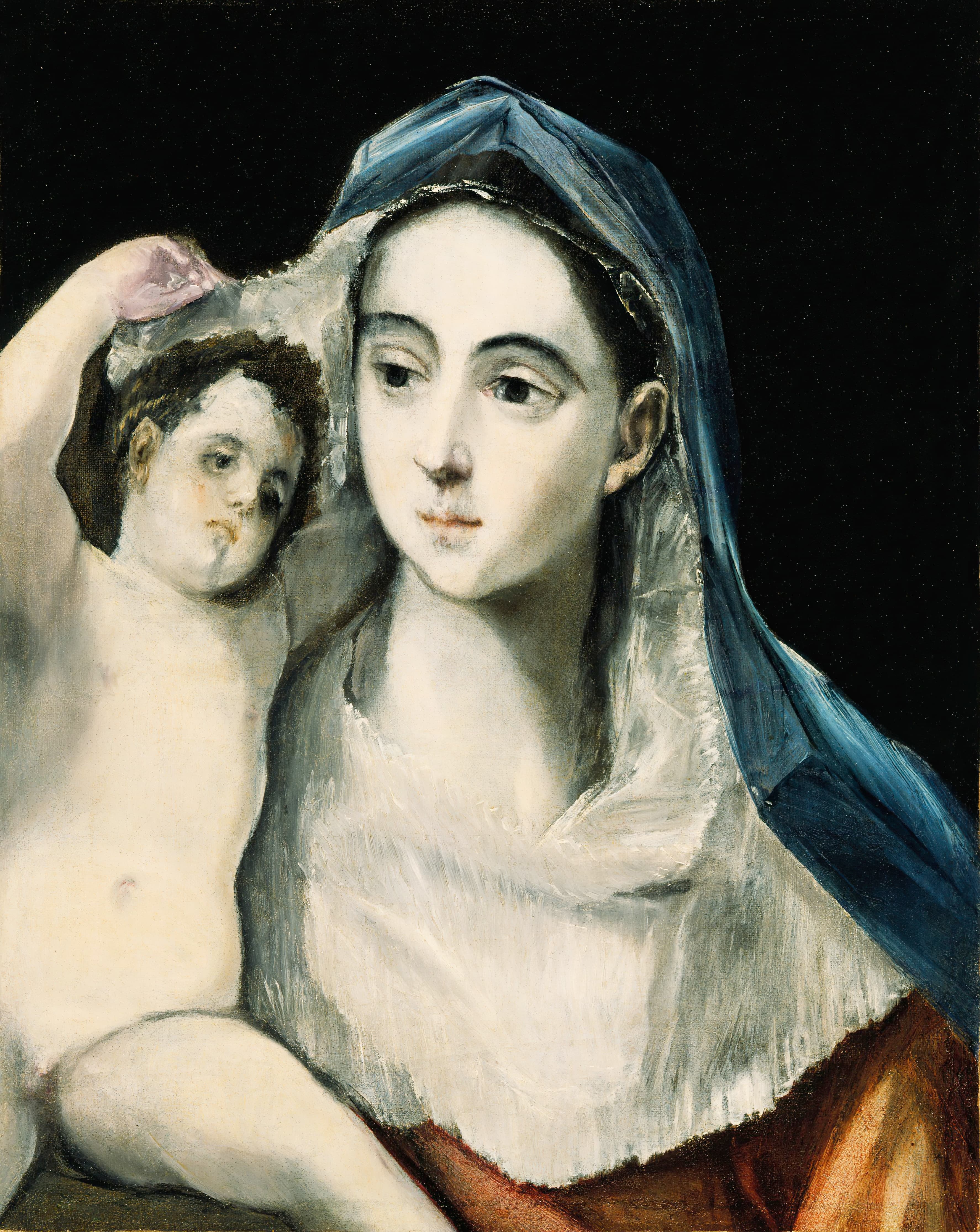 《圣母子》（Madonna And Child）｜埃尔·格列柯 El Greco｜约1590