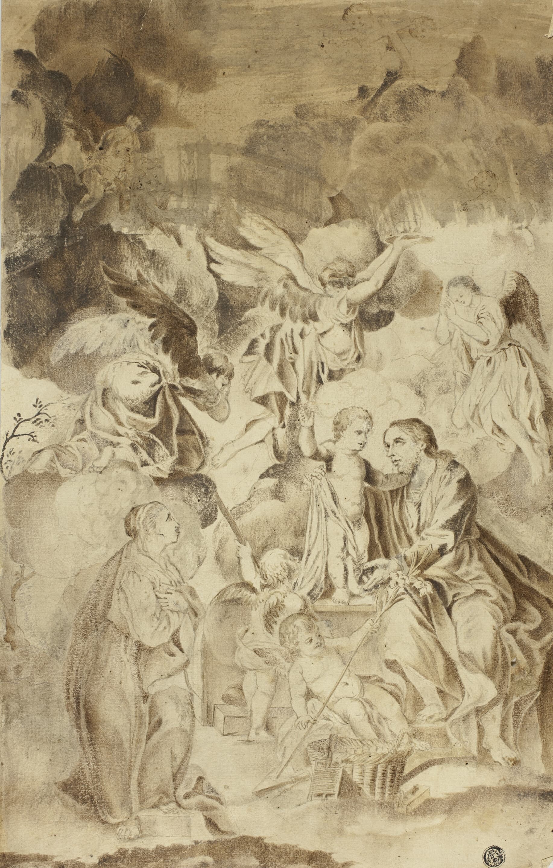 《基督圣婴与圣约瑟的异象》（Beholding Vision of Christ Child and Saint Joseph）｜埃尔·格列柯 El Greco｜约1600–1605