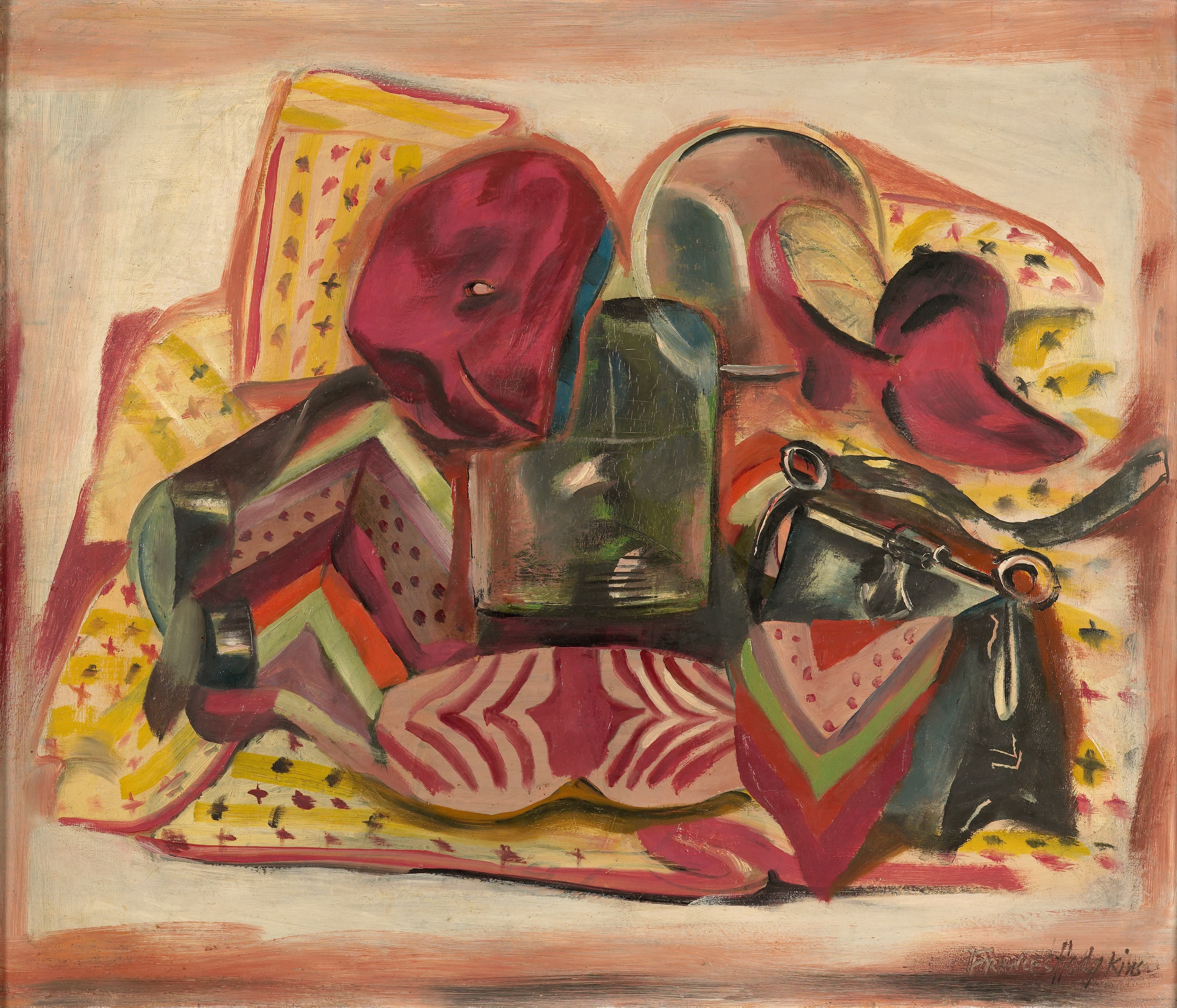 《静物：自画像》（Still Life: Self-Portrait）｜弗朗西丝·霍奇金斯 Frances Hodgkins｜约1935