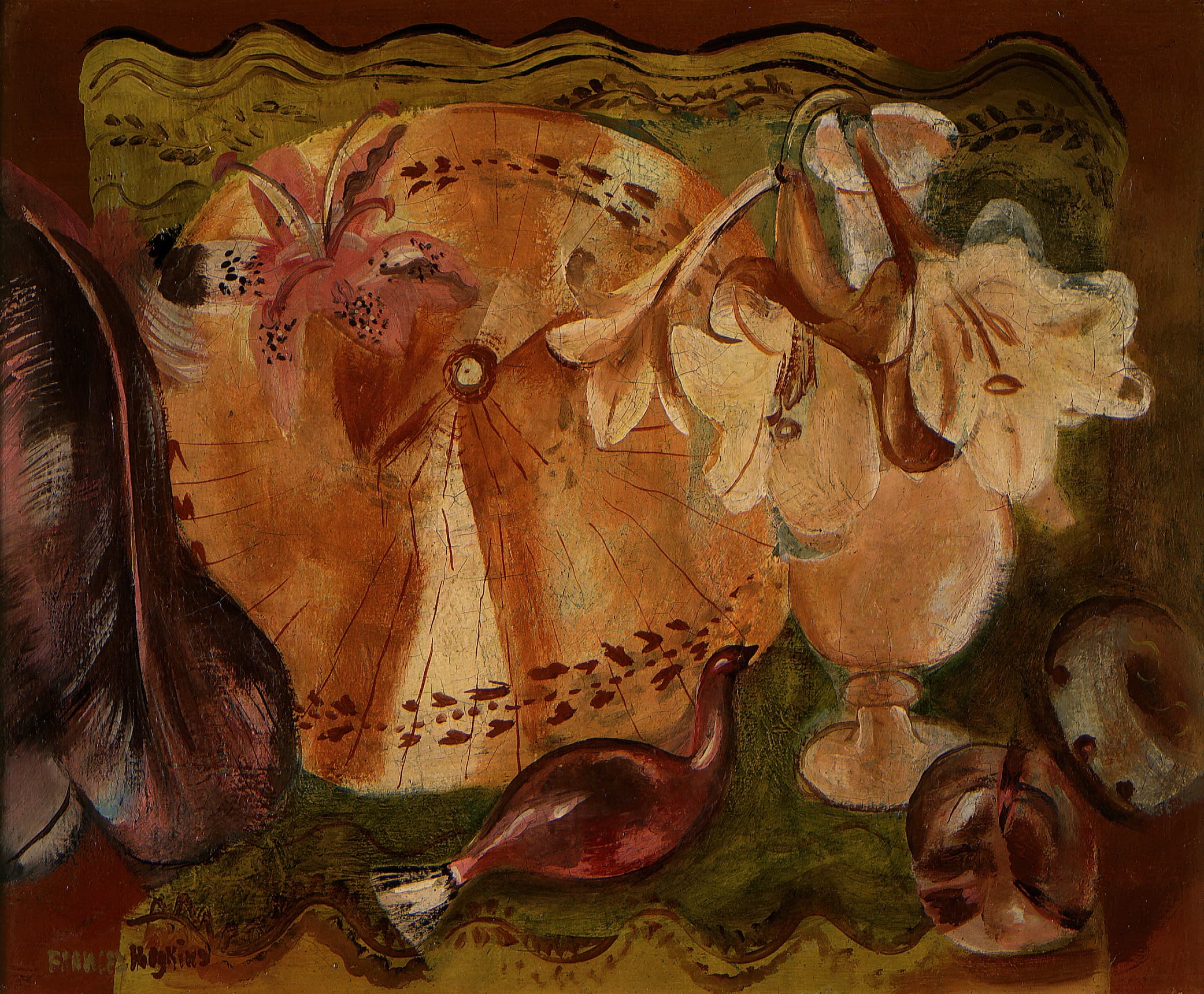 《装饰图案》（Decorative motif）｜弗朗西丝·霍奇金斯 Frances Hodgkins｜约1935