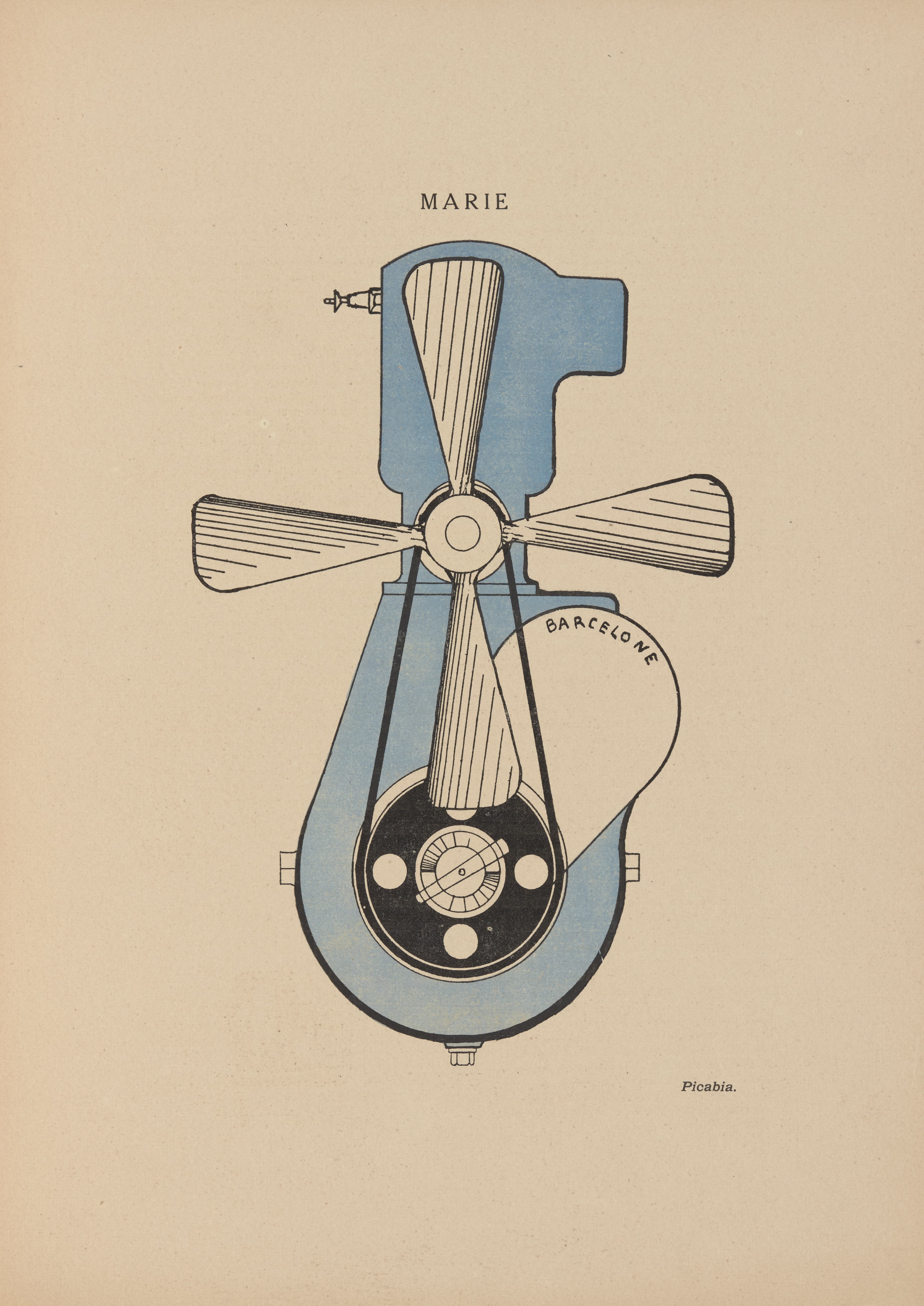 《玛丽》（Marie）｜弗朗西斯·皮卡比亚 Francis Picabia｜1917
