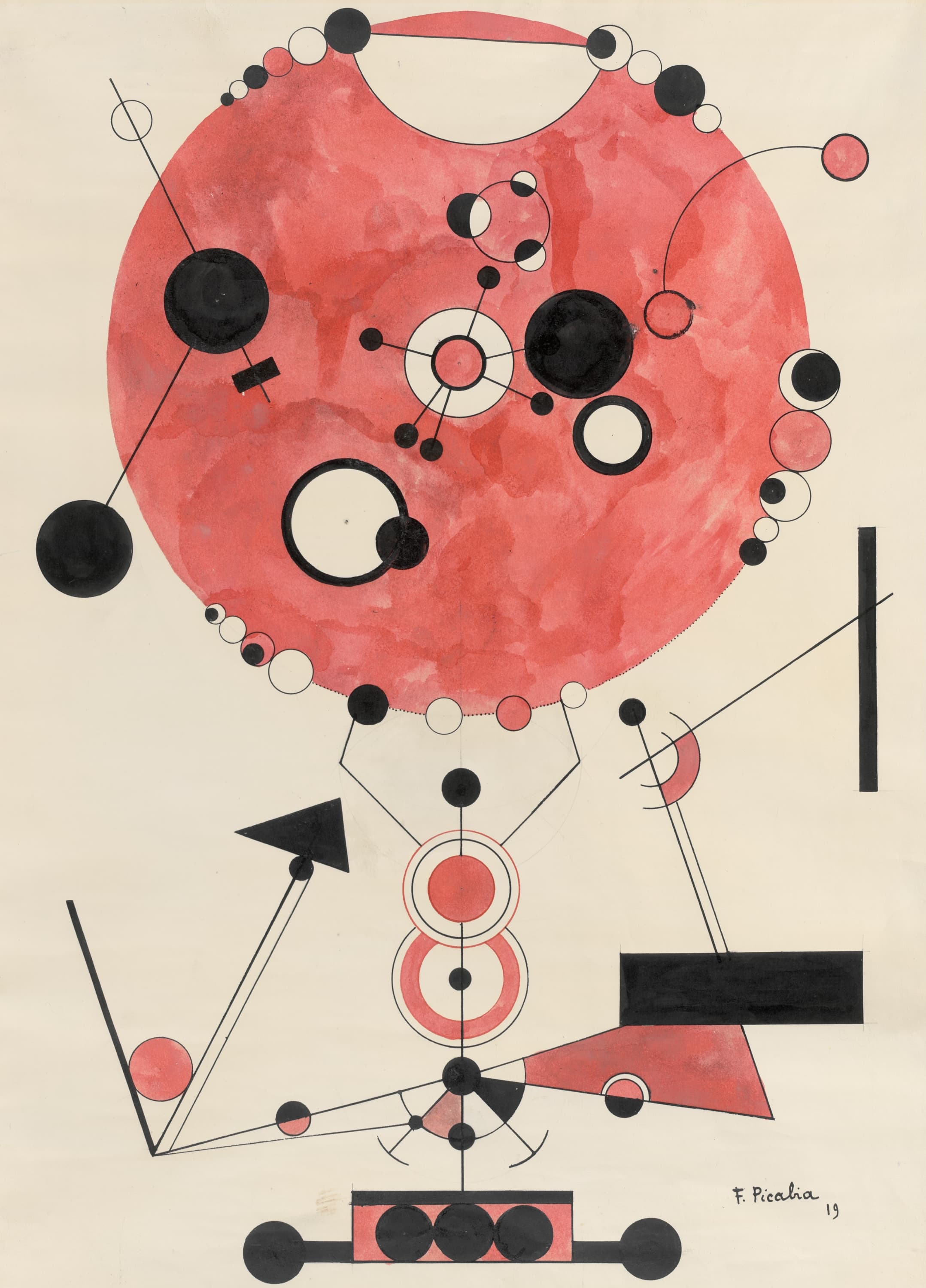 《无题》（Untitled）｜弗朗西斯·皮卡比亚 Francis Picabia｜1919