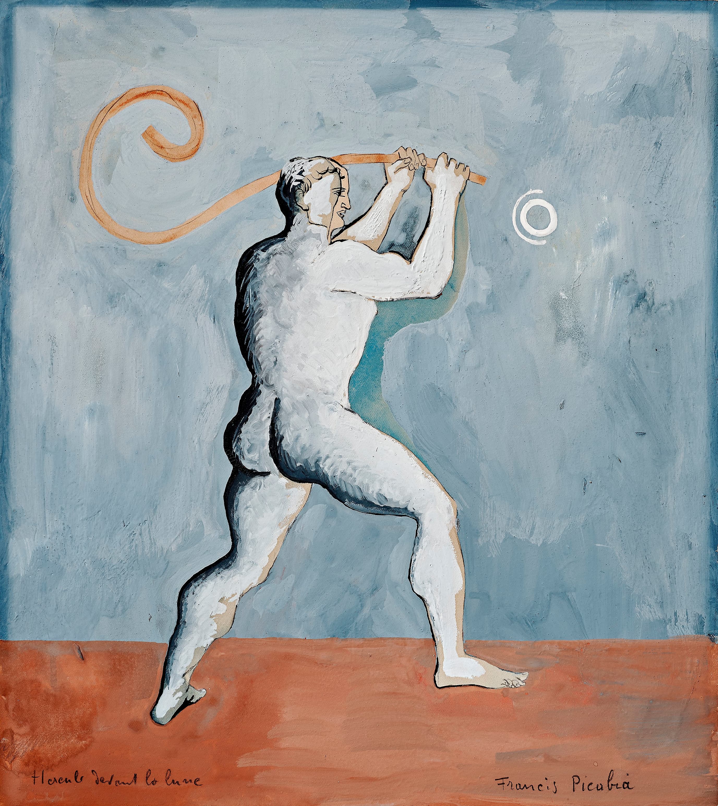 《月亮前的大力士》（Hercules Before the Moon）｜弗朗西斯·皮卡比亚 Francis Picabia｜约1924–1926