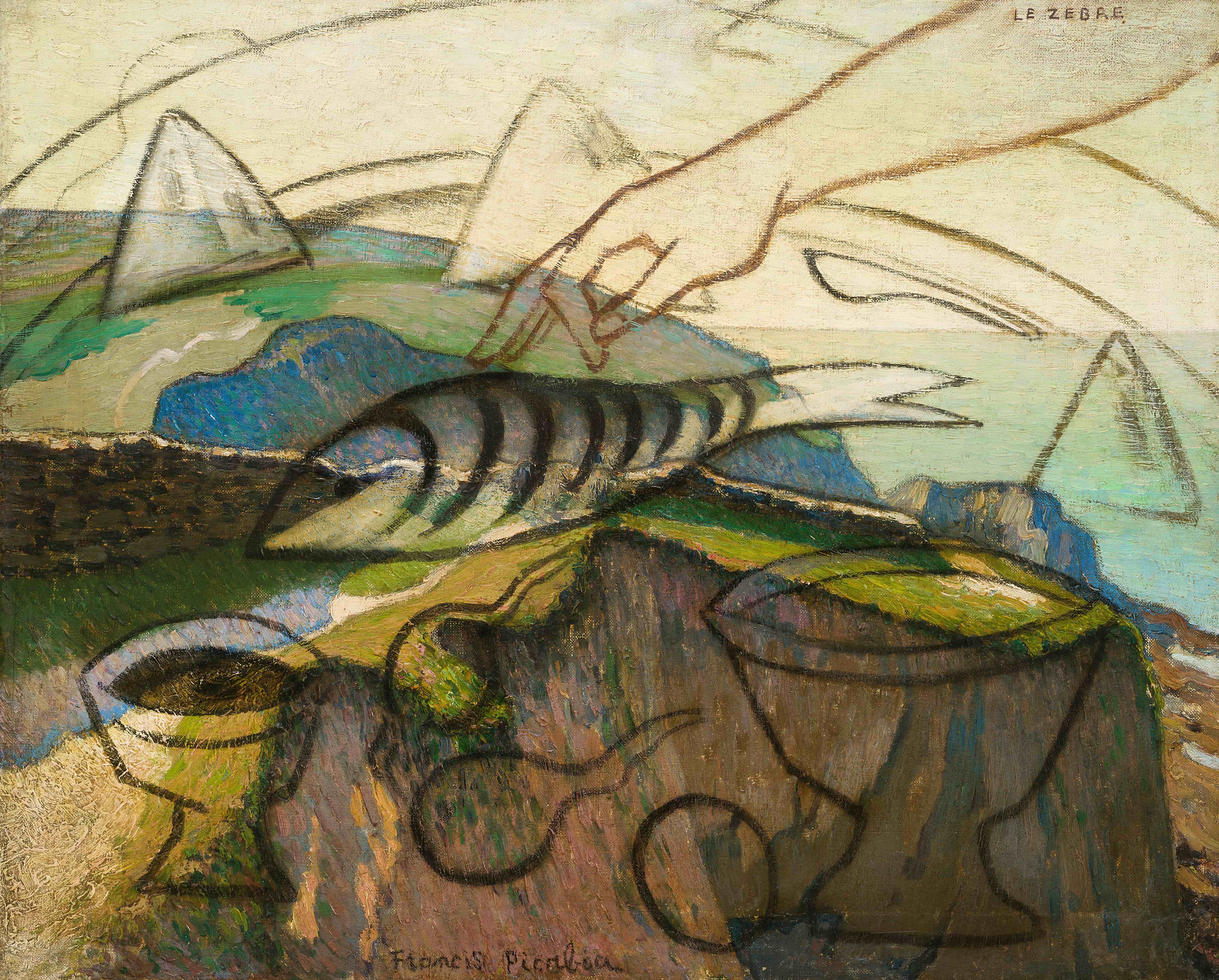 《斑马》（The Zebra）｜弗朗西斯·皮卡比亚 Francis Picabia｜约1928–1929