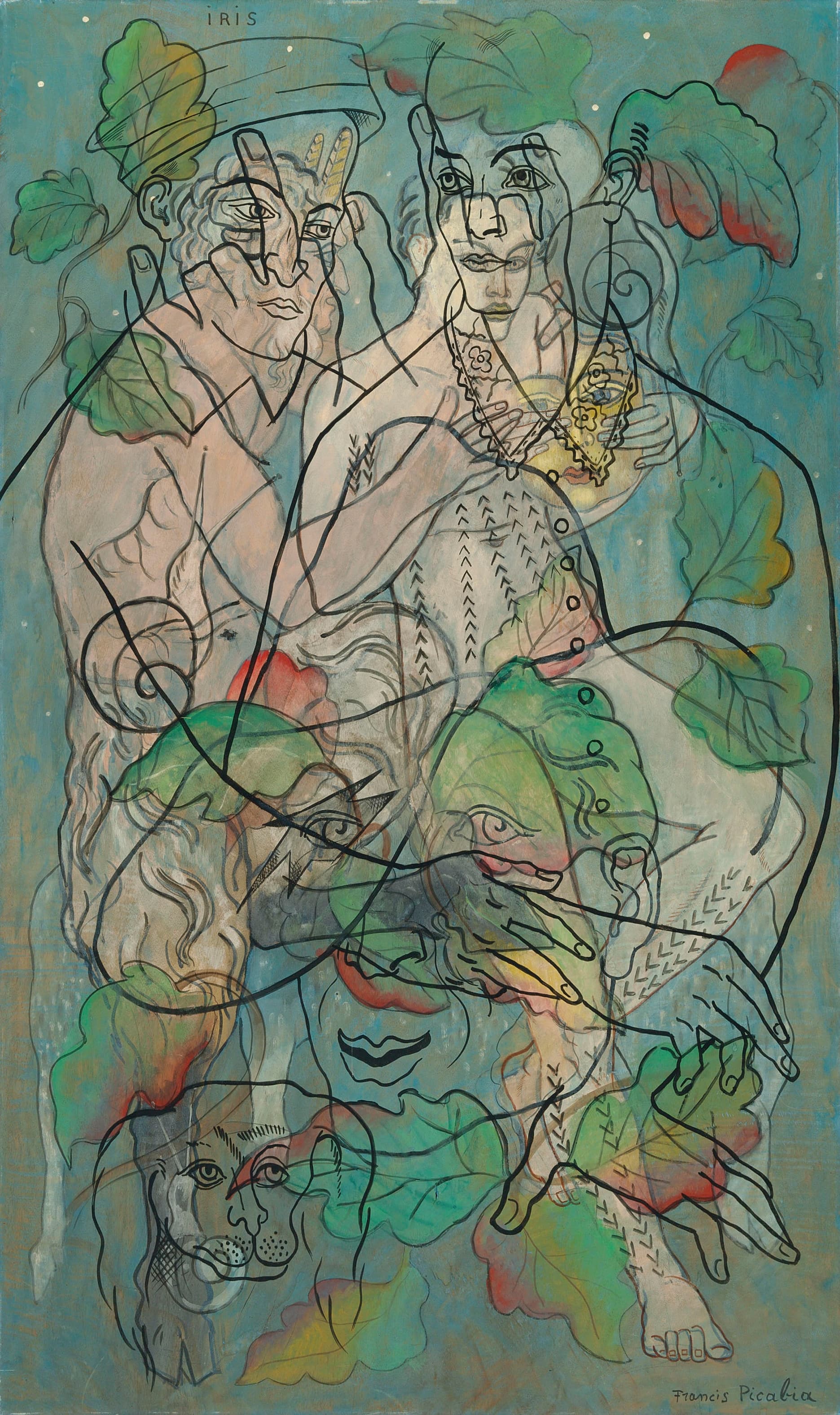 《鸢尾花》（Iris）｜弗朗西斯·皮卡比亚 Francis Picabia｜约1929