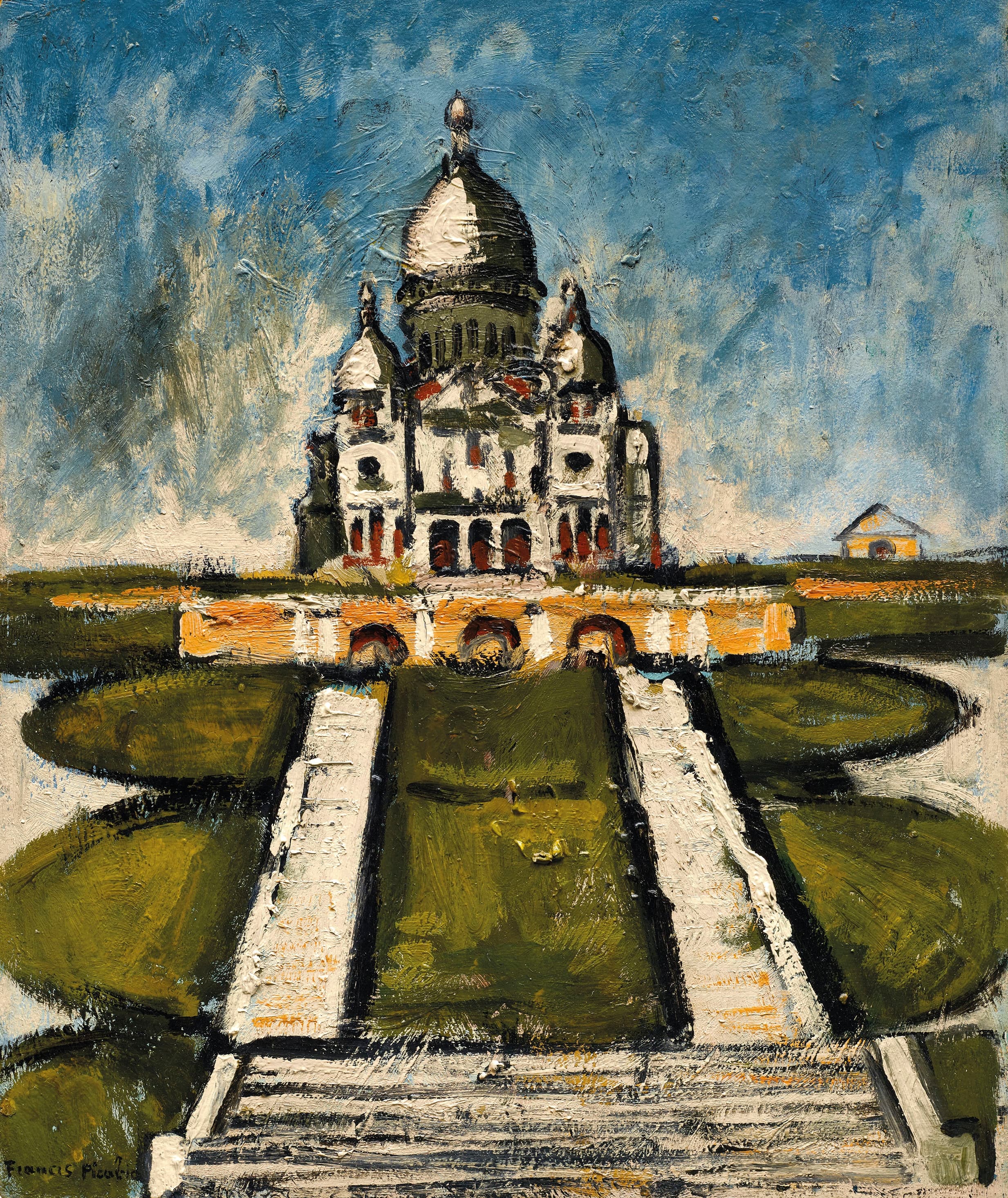 《无题（蒙马特圣心堂）》（Untitled (Sacré-Coeur, Montmartre)）｜弗朗西斯·皮卡比亚 Francis Picabia｜1938