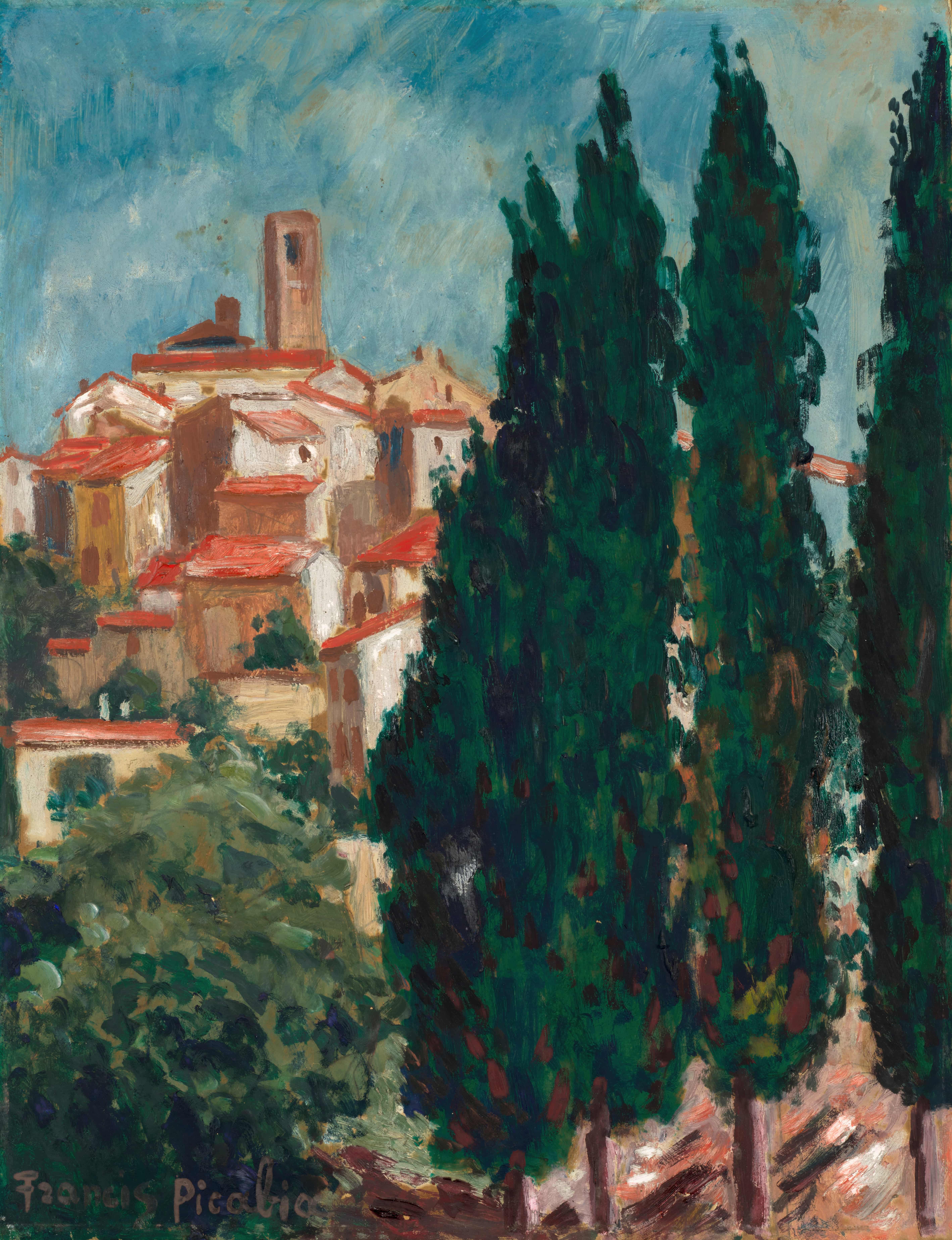 《无题（圣保罗德旺斯）》（Untitled (Saint-Paul-de-Vence)）｜弗朗西斯·皮卡比亚 Francis Picabia｜约1938–1942