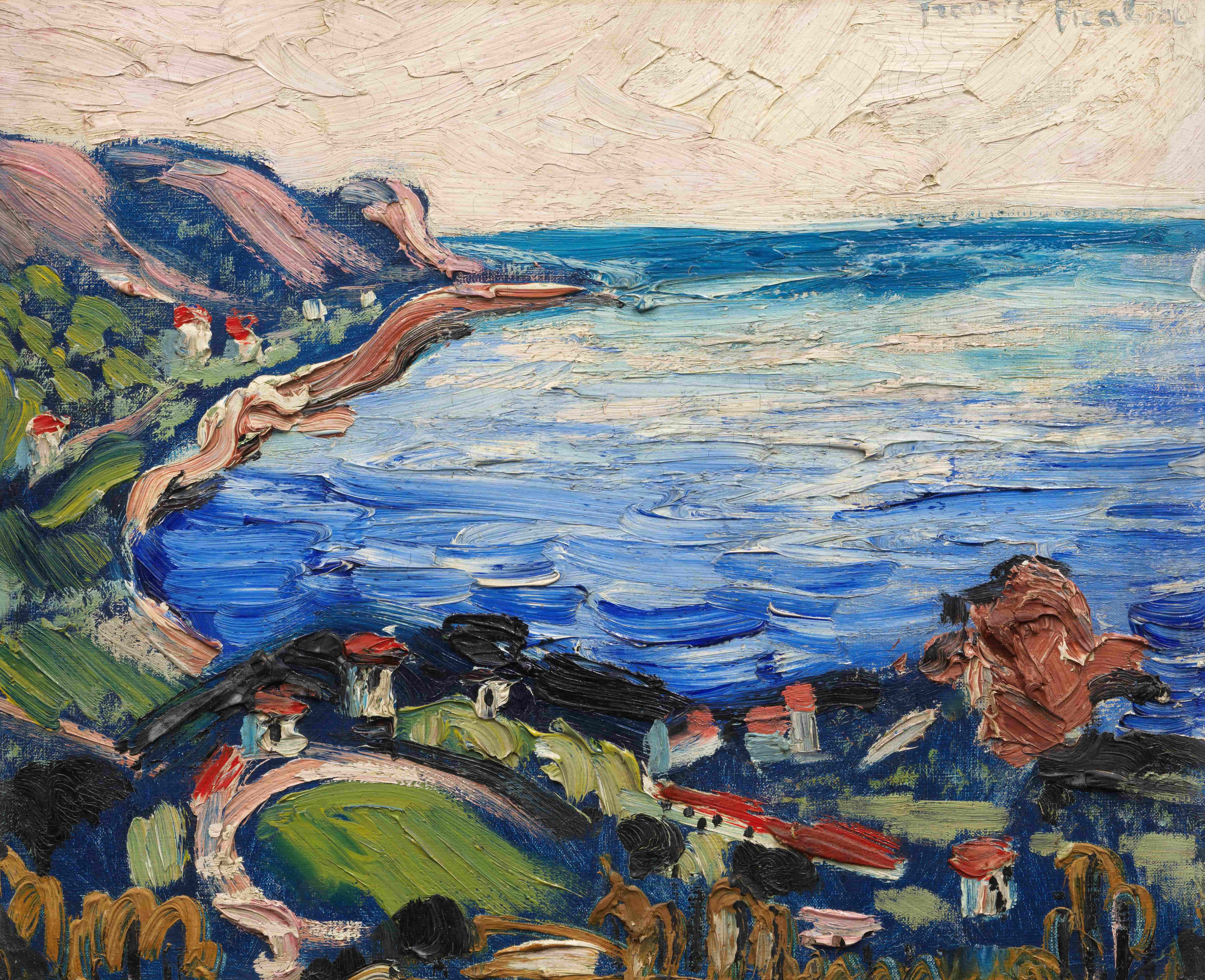 《海上风景》（Maritime landscape）｜弗朗西斯·皮卡比亚 Francis Picabia｜1938