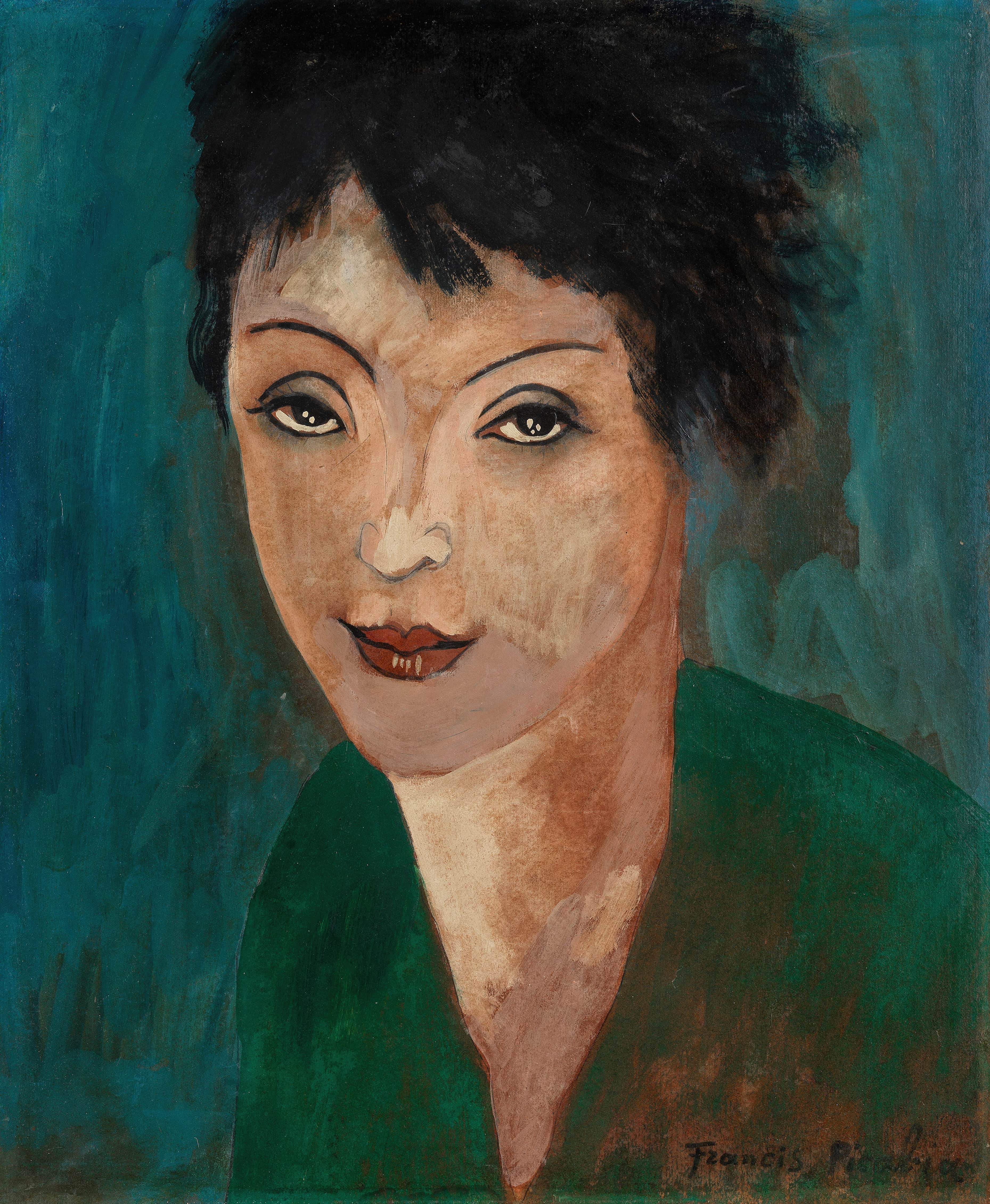 《女人的头》（Woman's head）｜弗朗西斯·皮卡比亚 Francis Picabia｜约1942