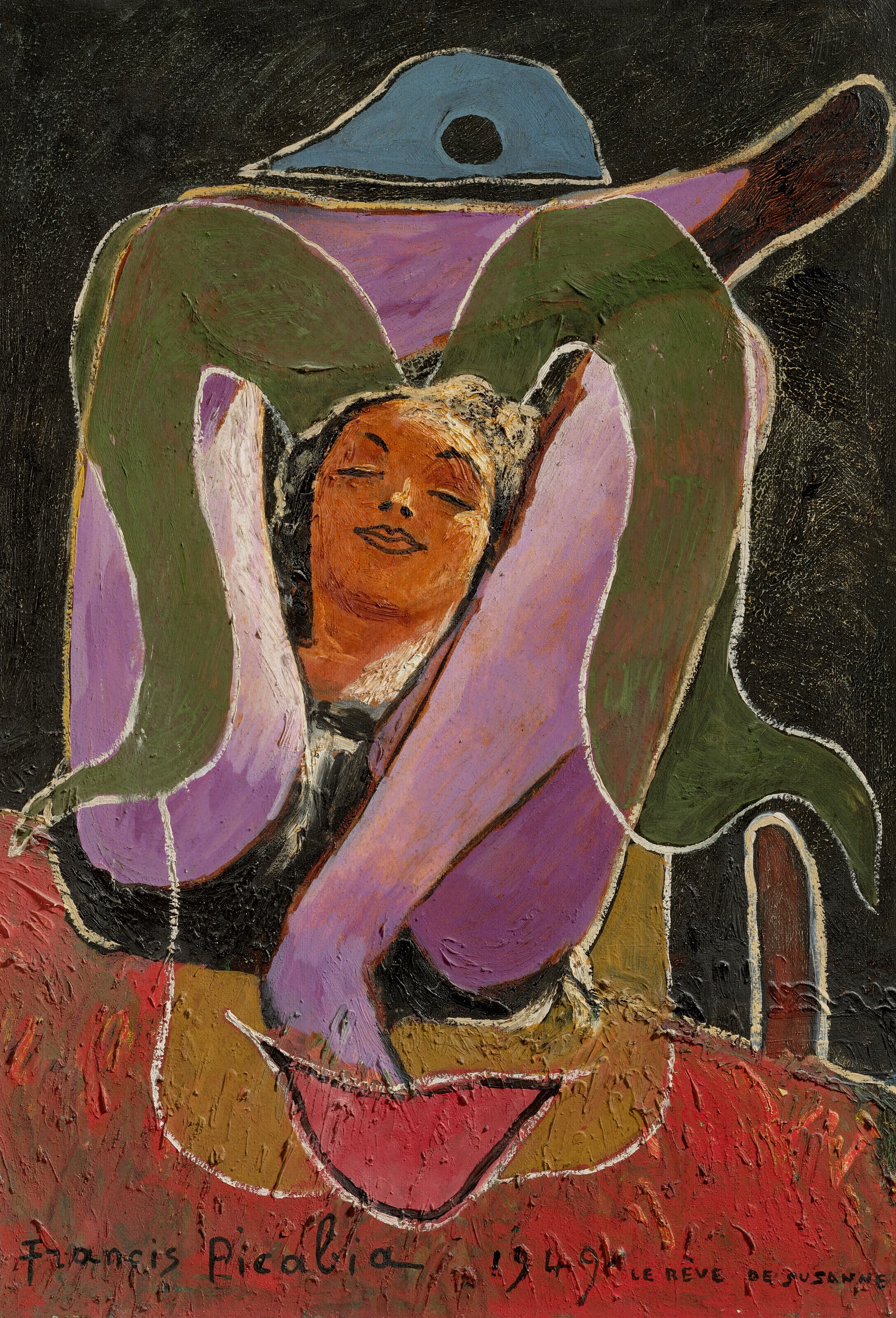 《苏珊娜的梦想》（Susanne's dream）｜弗朗西斯·皮卡比亚 Francis Picabia｜1949