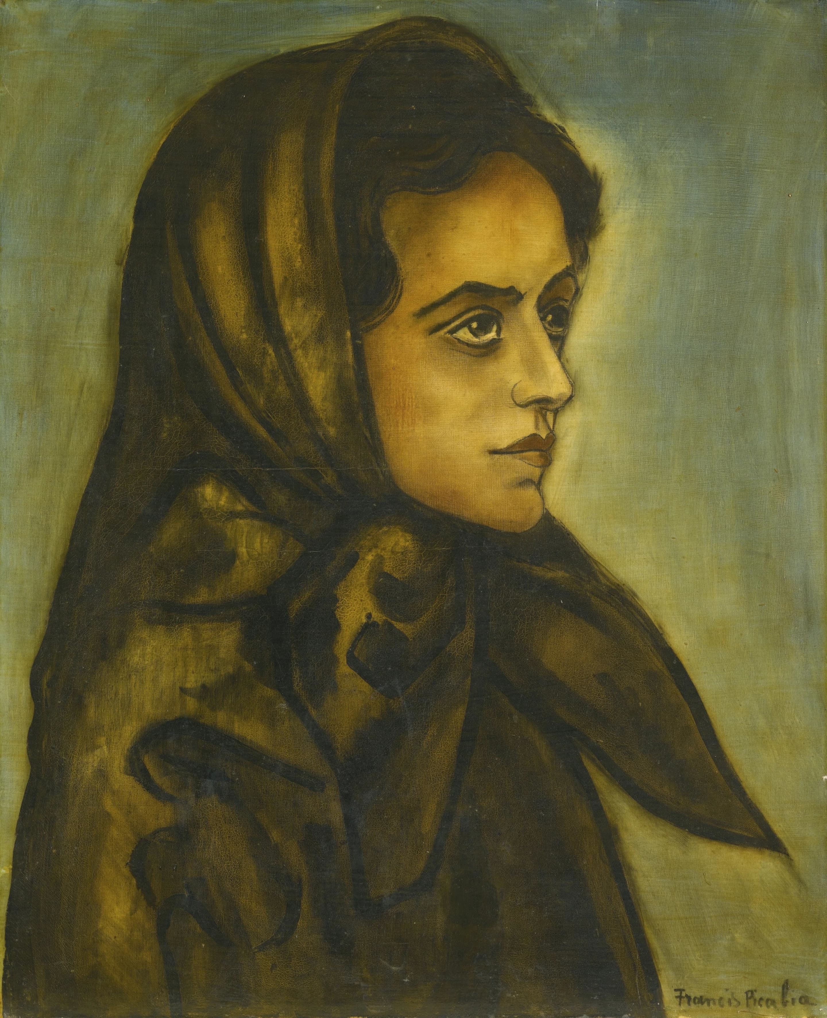 《一个女人的肖像》（Portrait of a Woman）｜弗朗西斯·皮卡比亚 Francis Picabia｜不明