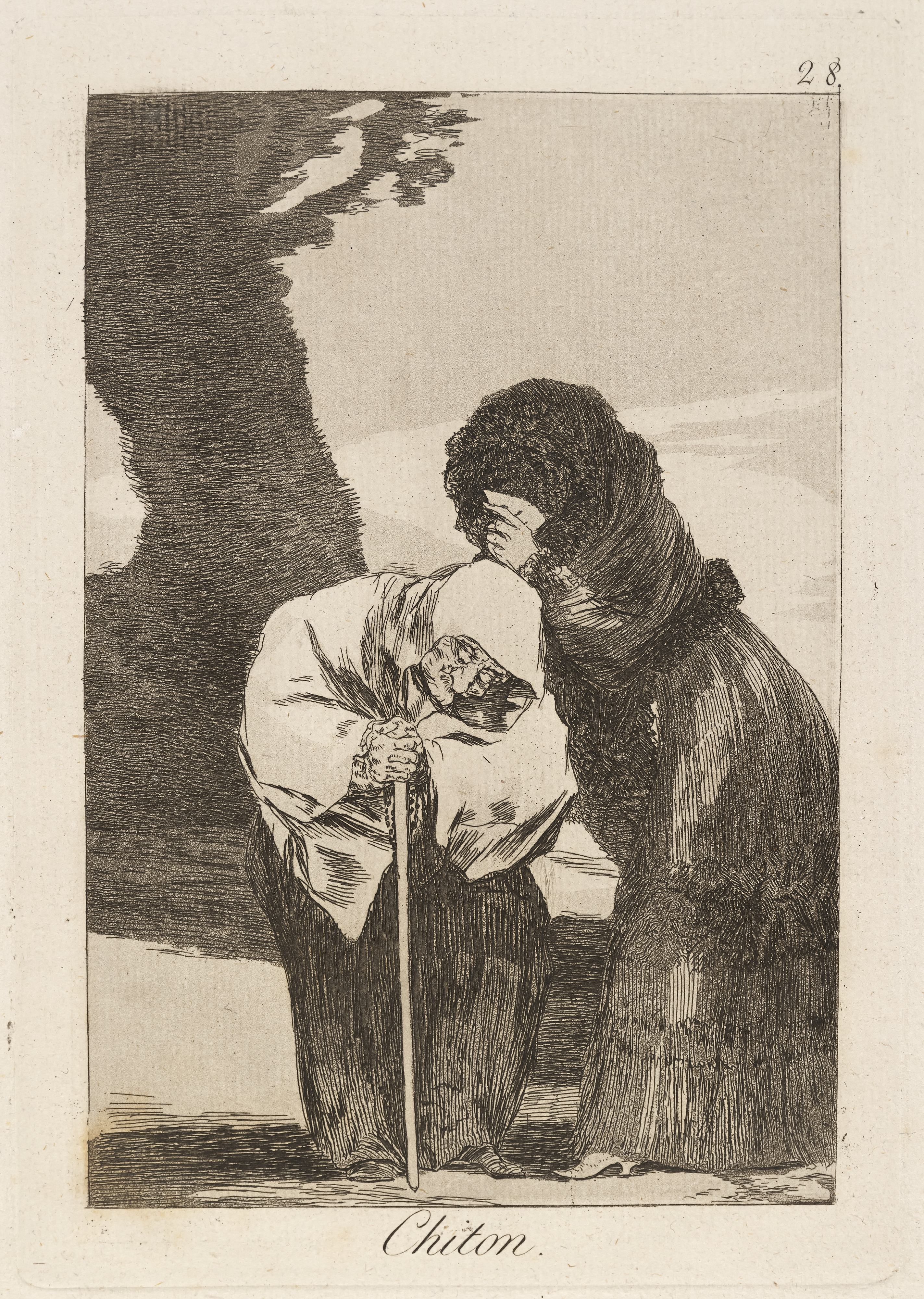 《奇顿。 （嘘。）》（Chiton. (Hush.)）｜弗朗西斯科·戈雅 Francisco de Goya｜1796–1797
