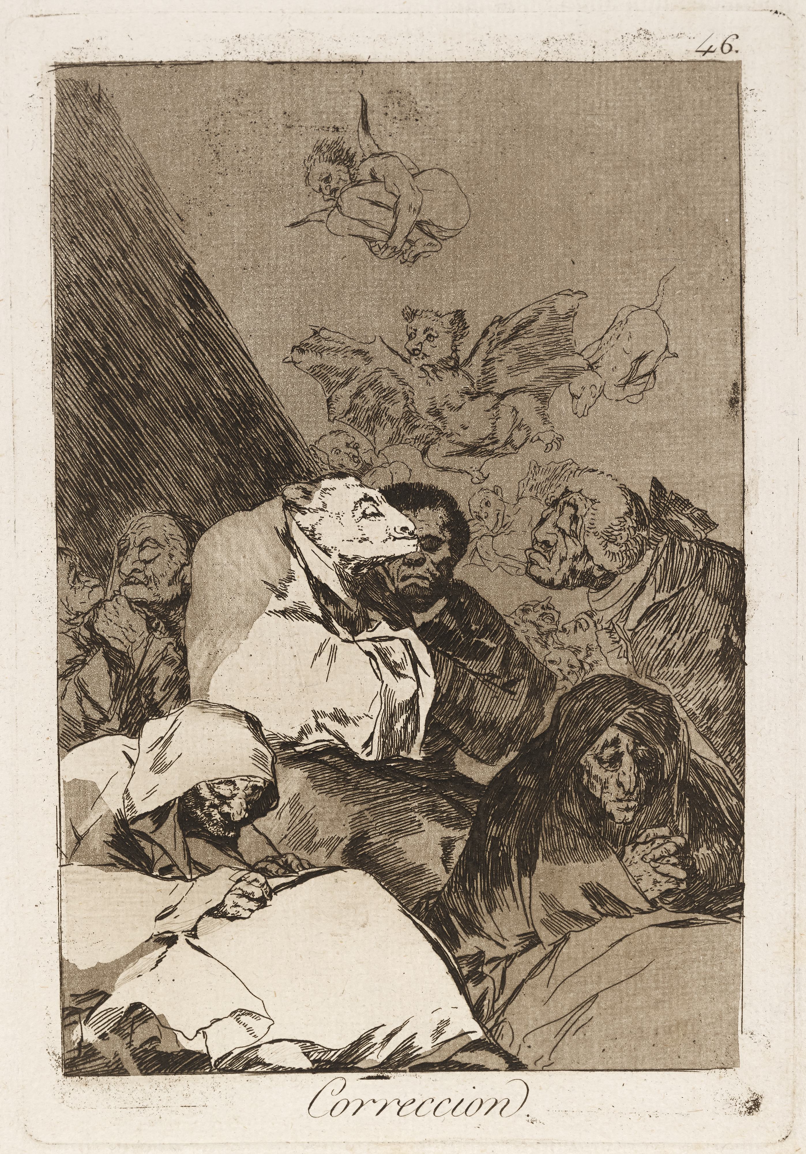 《更正。 （更正。）》（Correction. (Correction.)）｜弗朗西斯科·戈雅 Francisco de Goya｜1796–1797