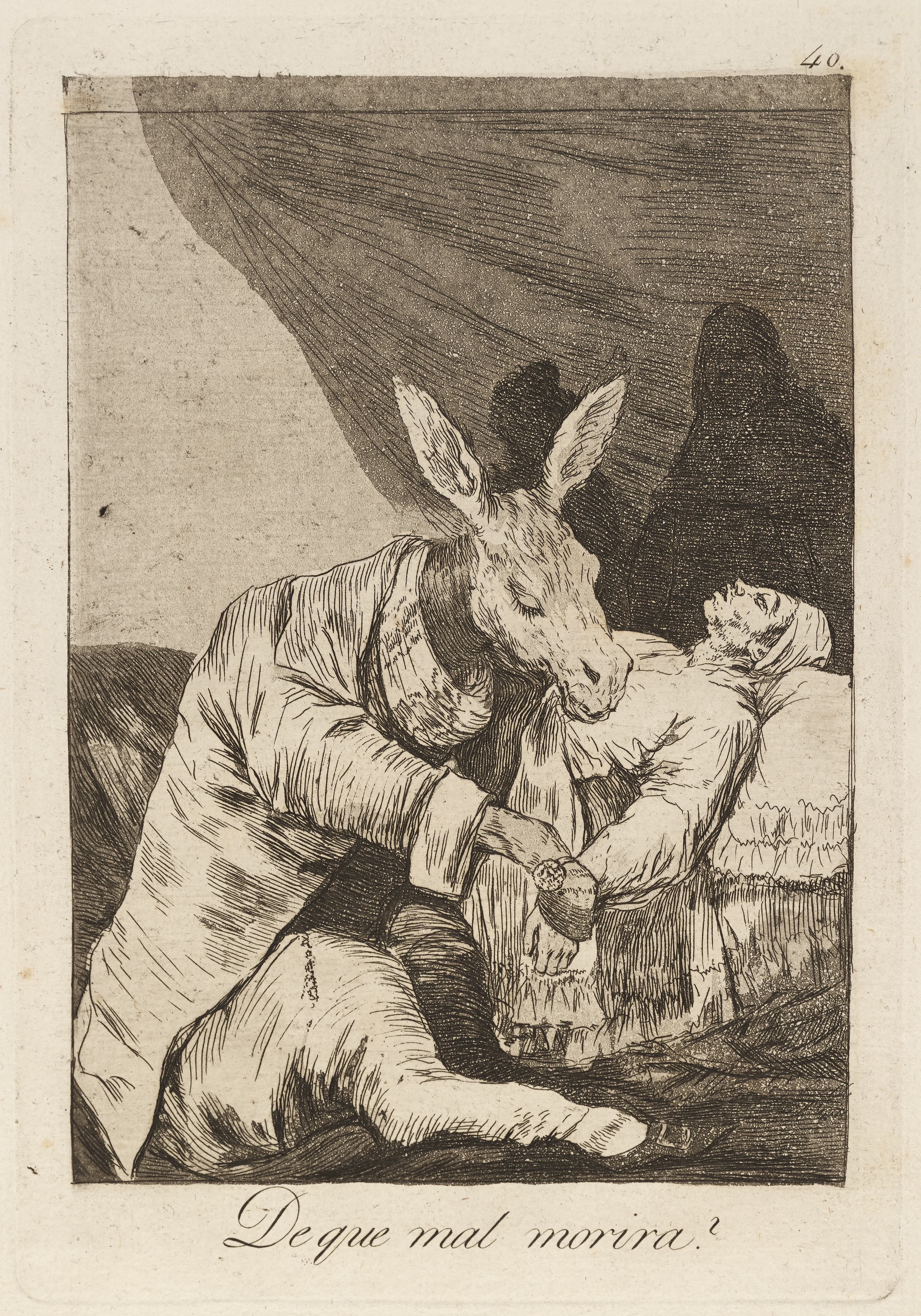 《De que mal morira（他会因什么病而死）》（De que mal morira (Of what ill will he die)）｜弗朗西斯科·戈雅 Francisco de Goya｜1796–1797