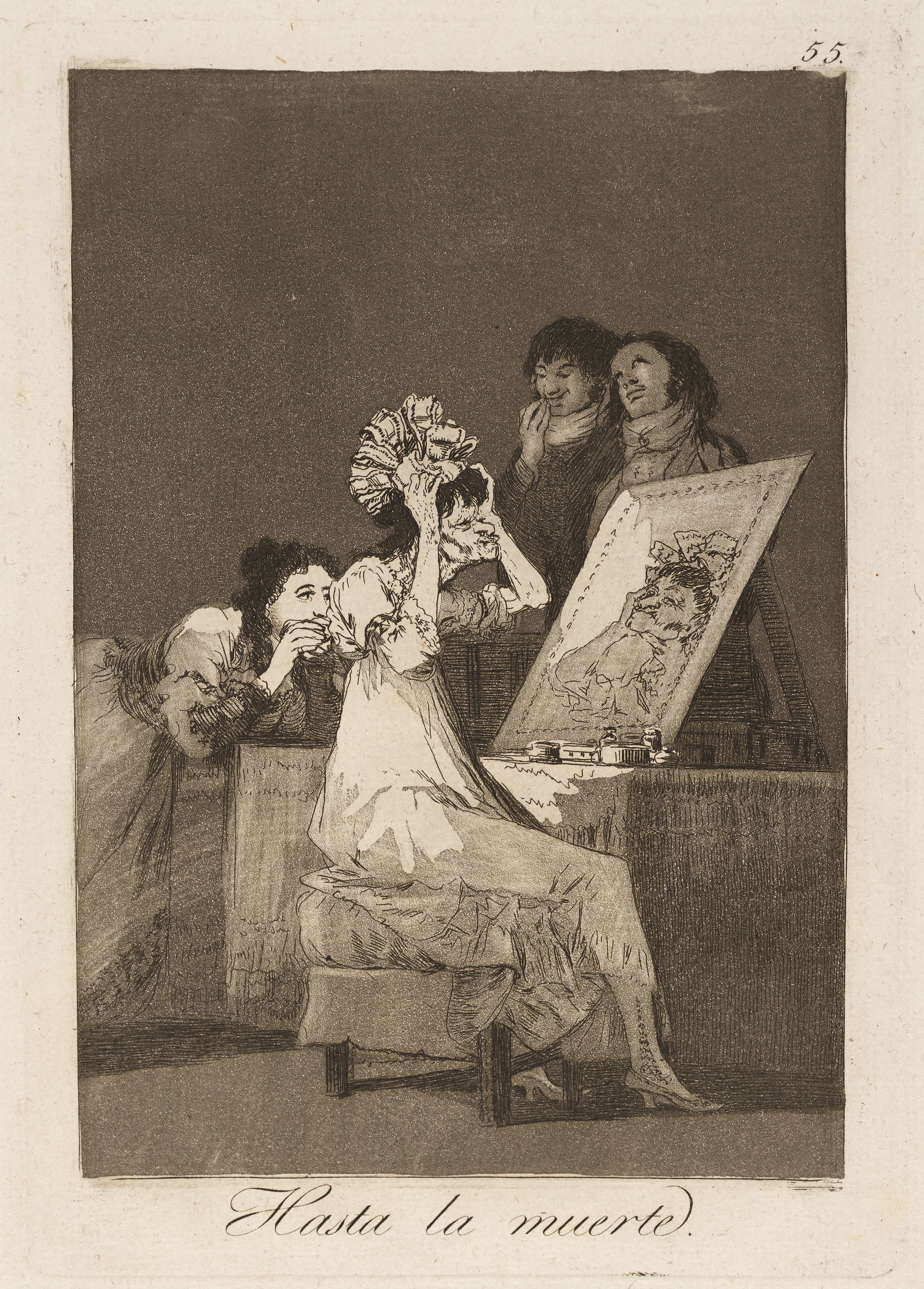 《直至死亡。 （直到死亡。）》（Until death. (Until death.)）｜弗朗西斯科·戈雅 Francisco de Goya｜1796–1797
