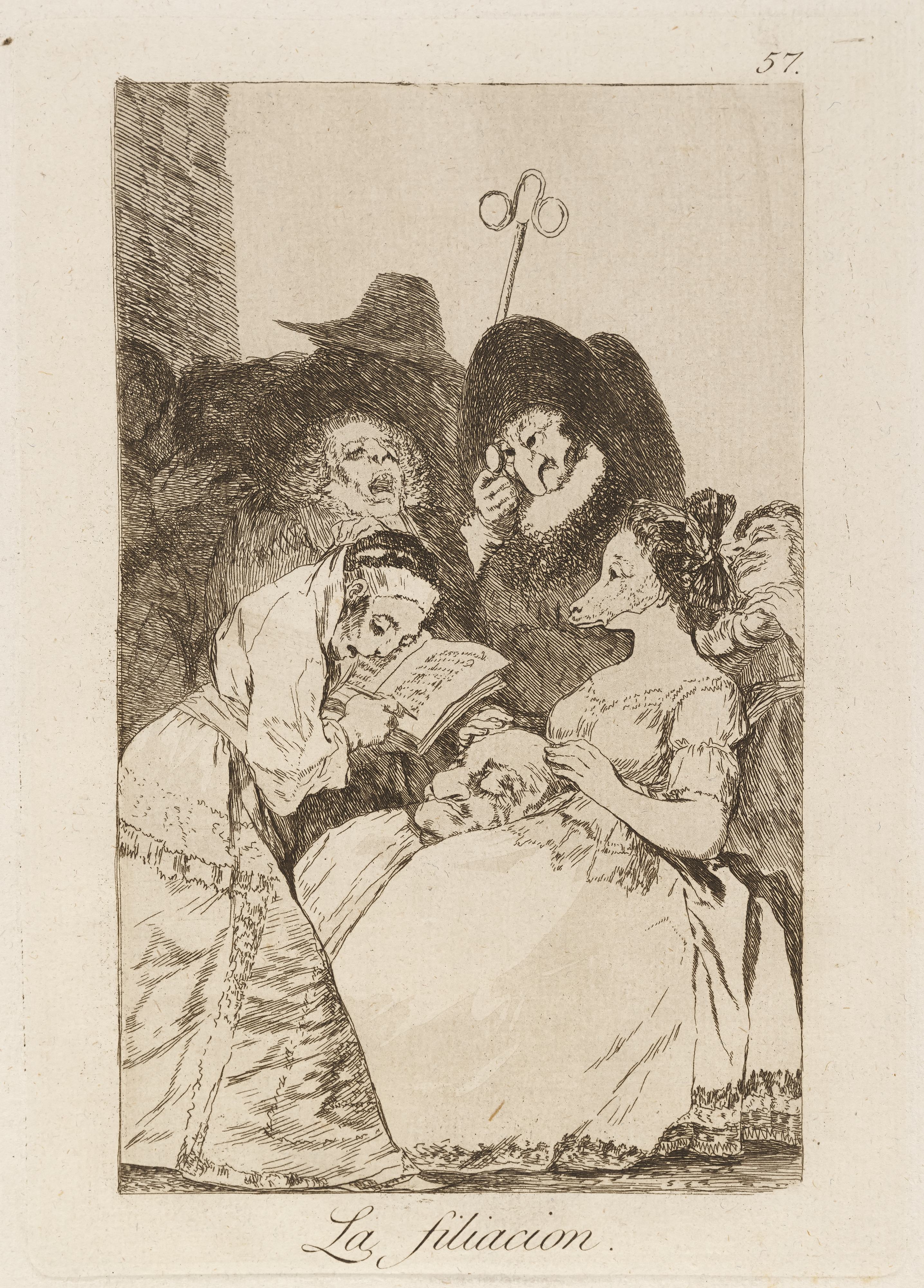 《隶属关系。 （血缘关系。）》（The affiliation. (The filiation.)）｜弗朗西斯科·戈雅 Francisco de Goya｜1796–1797