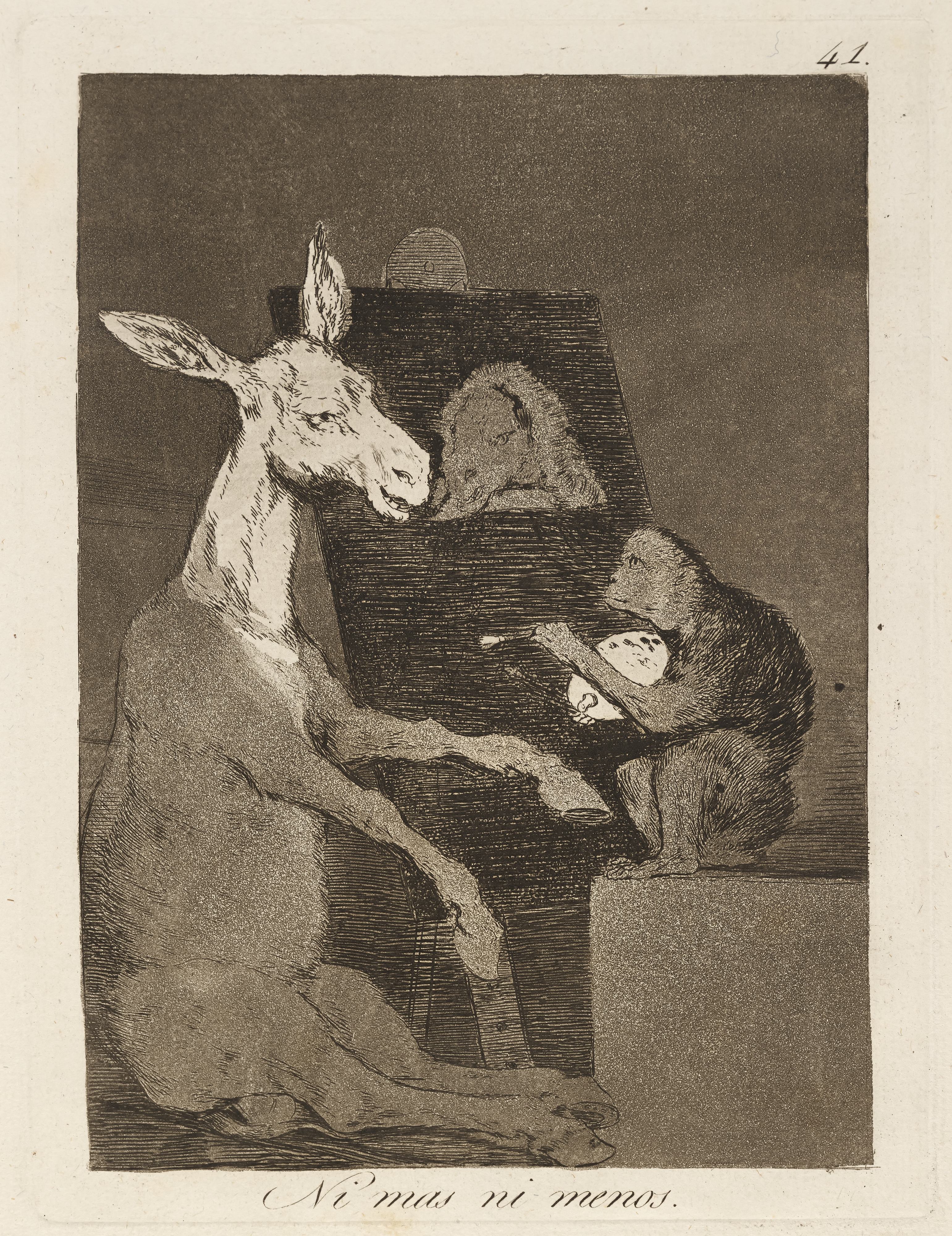 《不多也不少。 （不多也不少。）》（Neither more nor less. (Neither more nor less.)）｜弗朗西斯科·戈雅 Francisco de Goya｜1796–1797