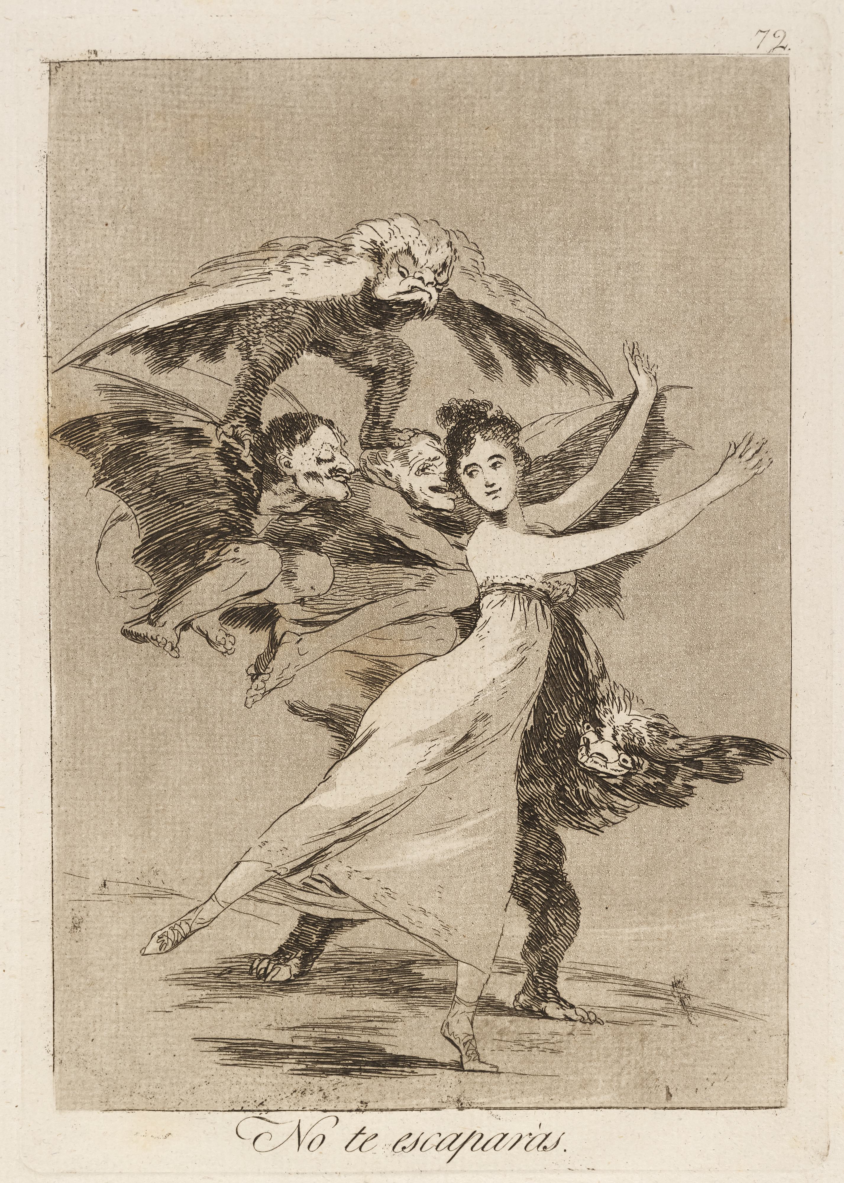 《没有逃脱。 （你不会逃脱。）》（No te escaparás. (You will not escape.)）｜弗朗西斯科·戈雅 Francisco de Goya｜1796–1797