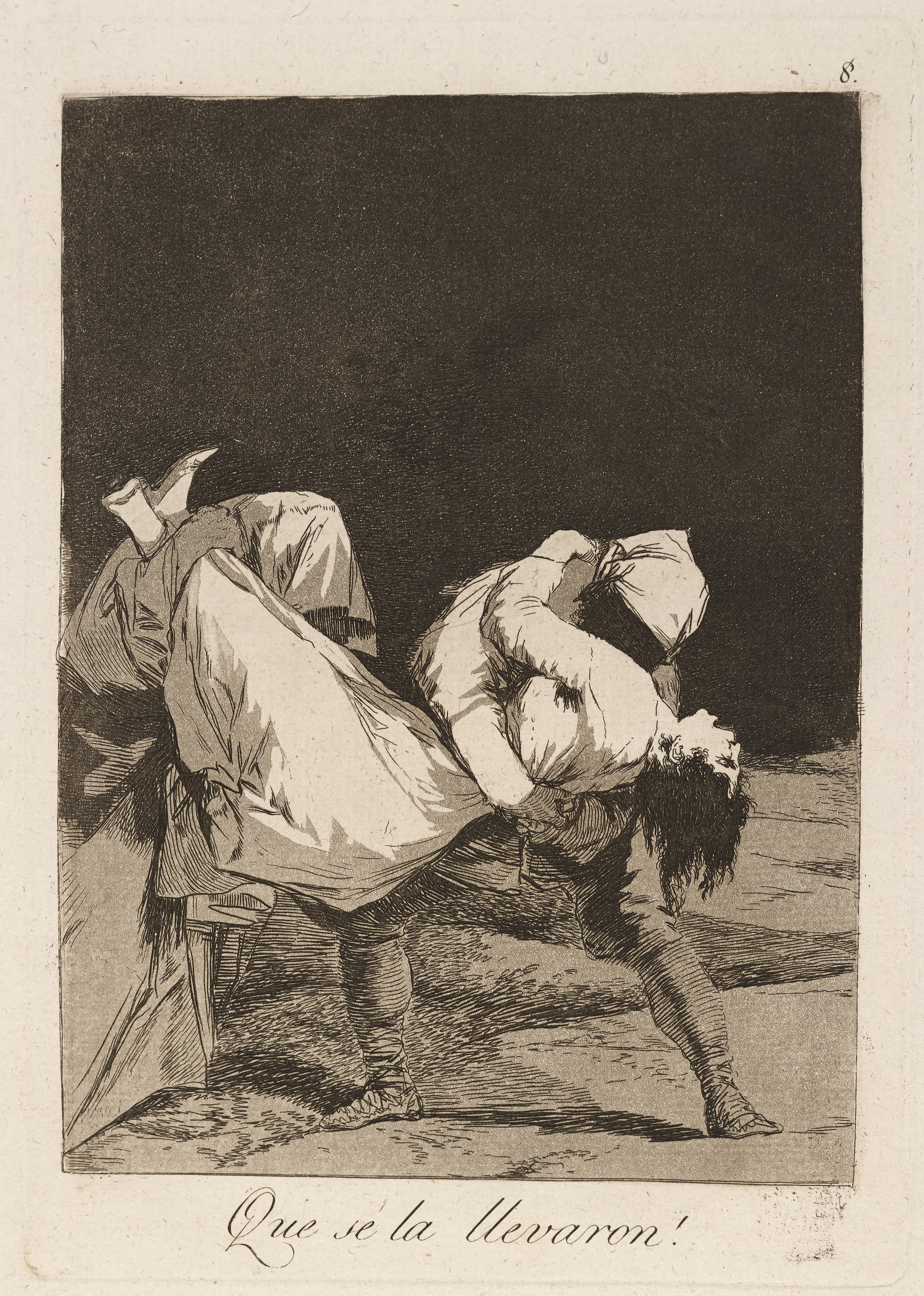 《他们把她带走了！ （他们把她带走了！）》（They took her away! (They carried her off!)）｜弗朗西斯科·戈雅 Francisco de Goya｜1796–1797