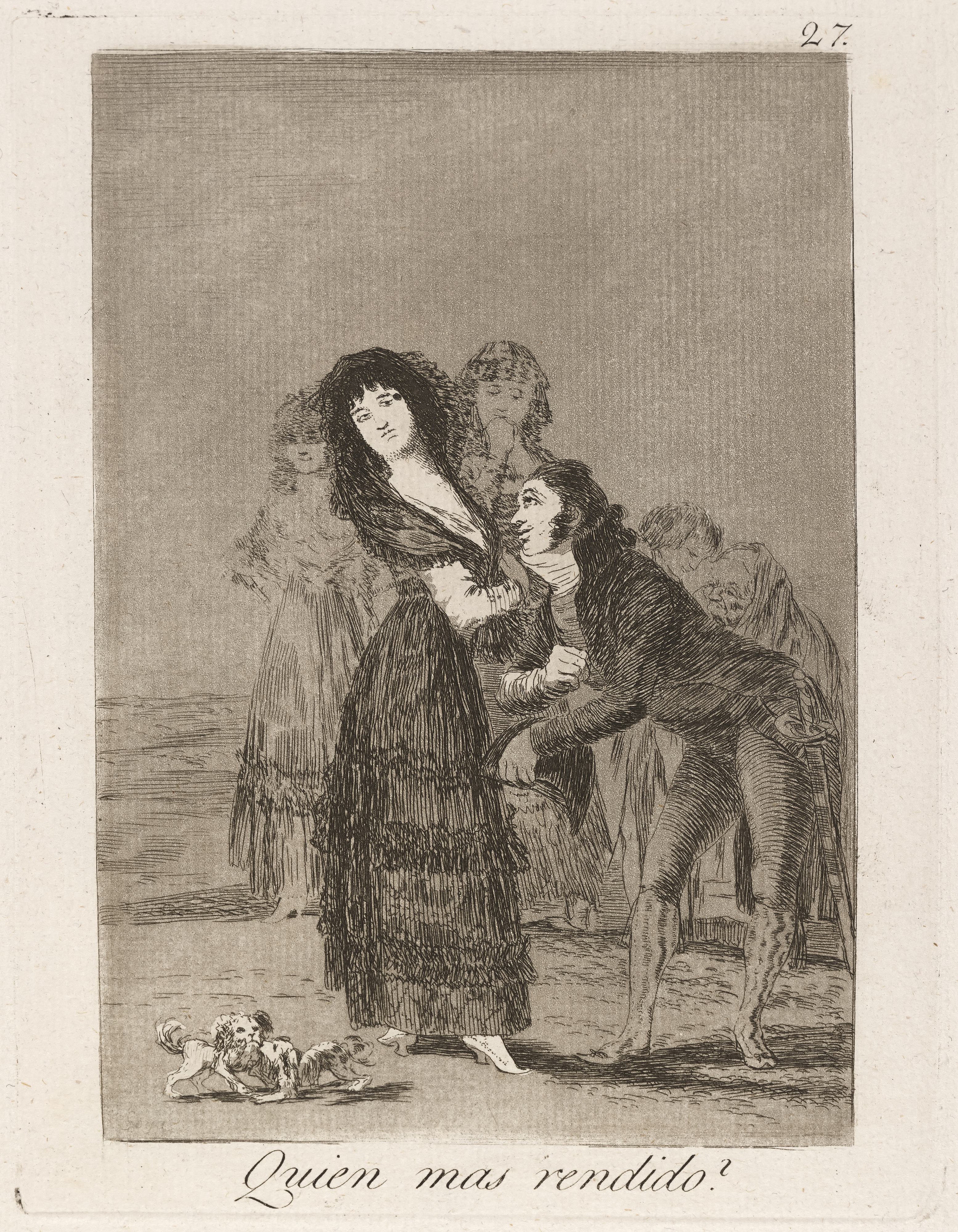 《Quien mas rendido （哪一个更容易被克服）》（Quien mas rendido (Which of them is the more overcome)）｜弗朗西斯科·戈雅 Francisco de Goya｜1796–1797