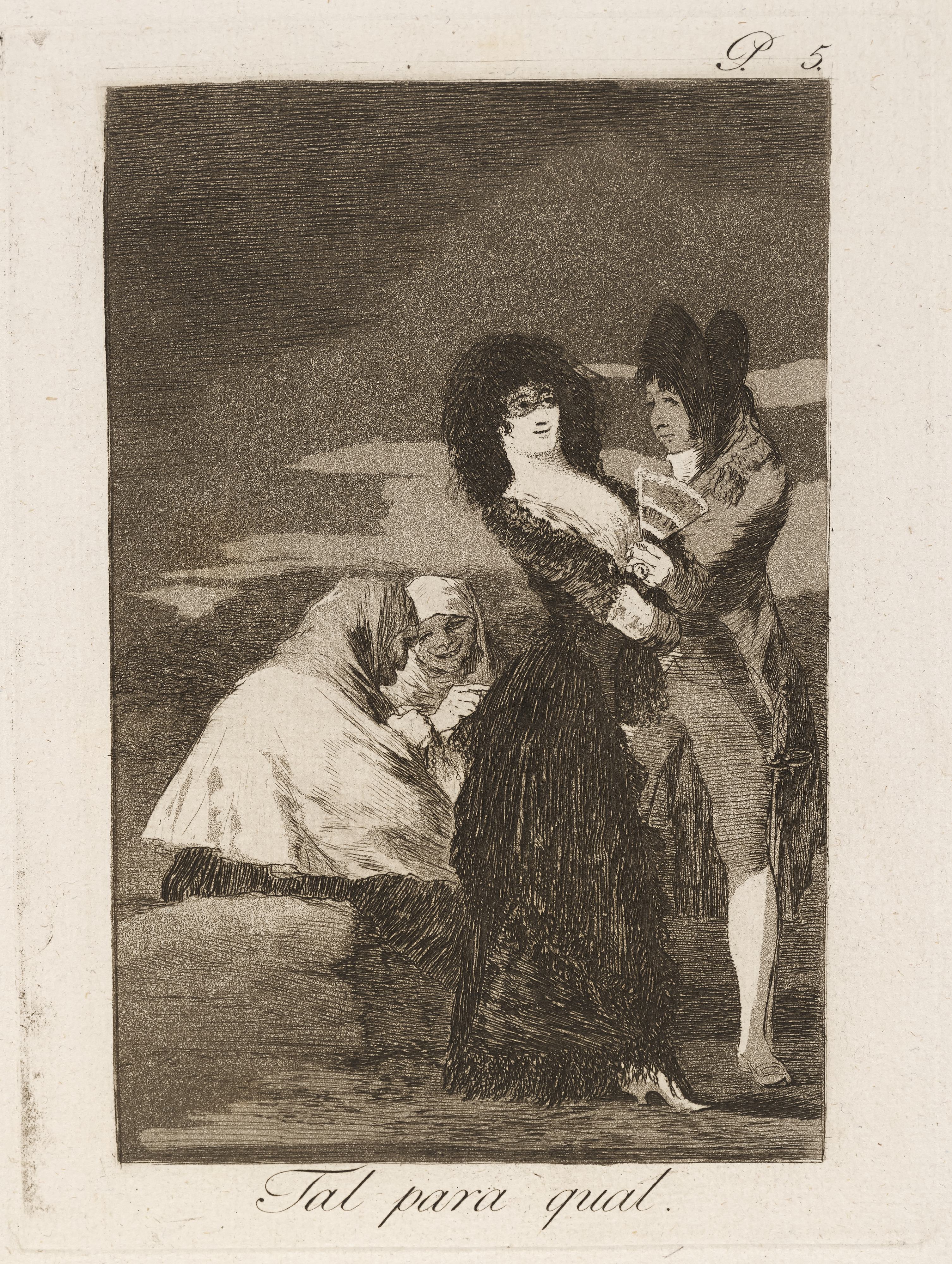 《塔尔帕拉夸尔。 （两个一样。）》（Tal para qual. (Two of a kind.)）｜弗朗西斯科·戈雅 Francisco de Goya｜1796–1797