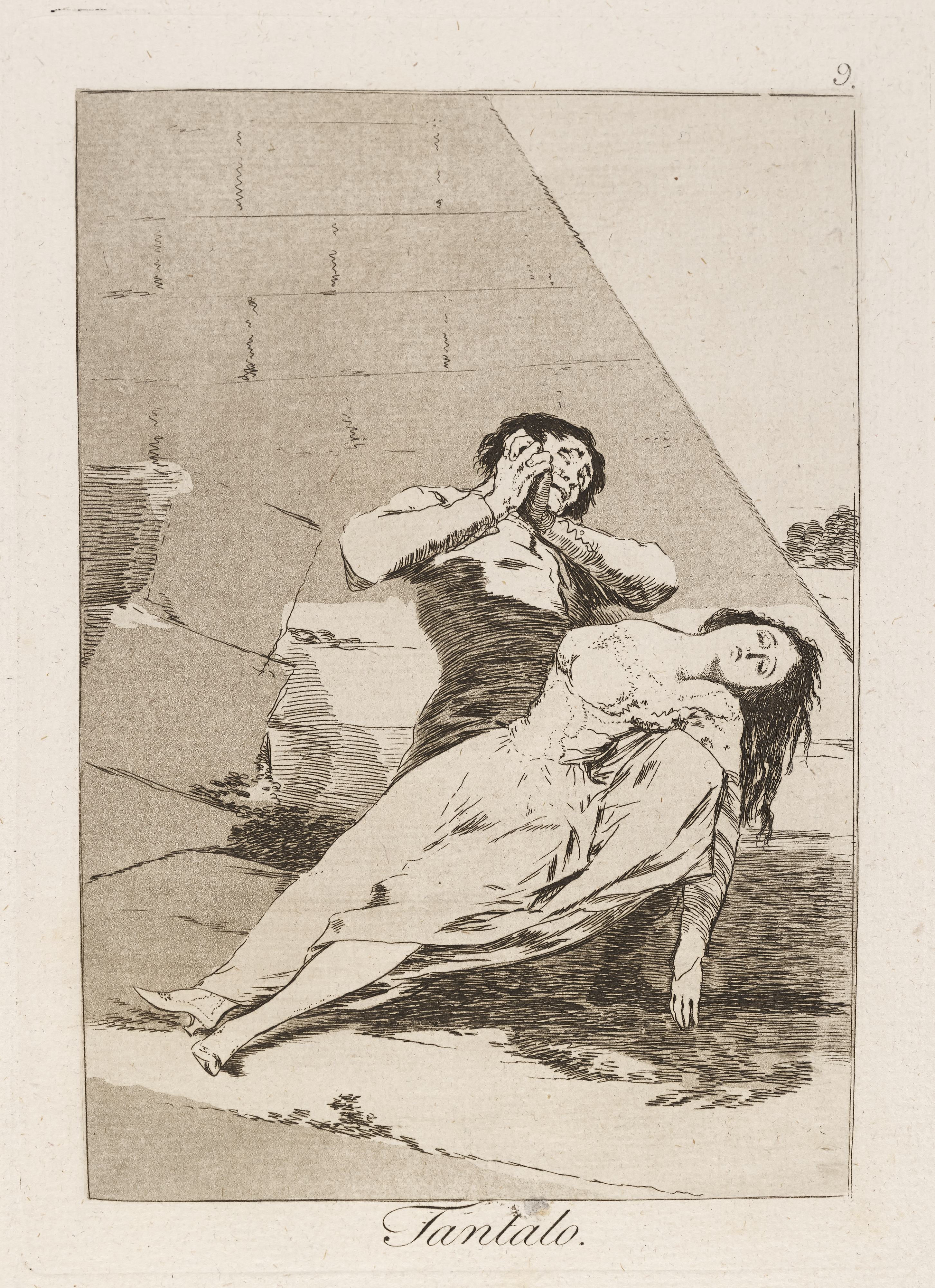 《坦塔罗斯（坦塔罗斯。）》（Tantalus (Tantalus.)）｜弗朗西斯科·戈雅 Francisco de Goya｜1796–1797