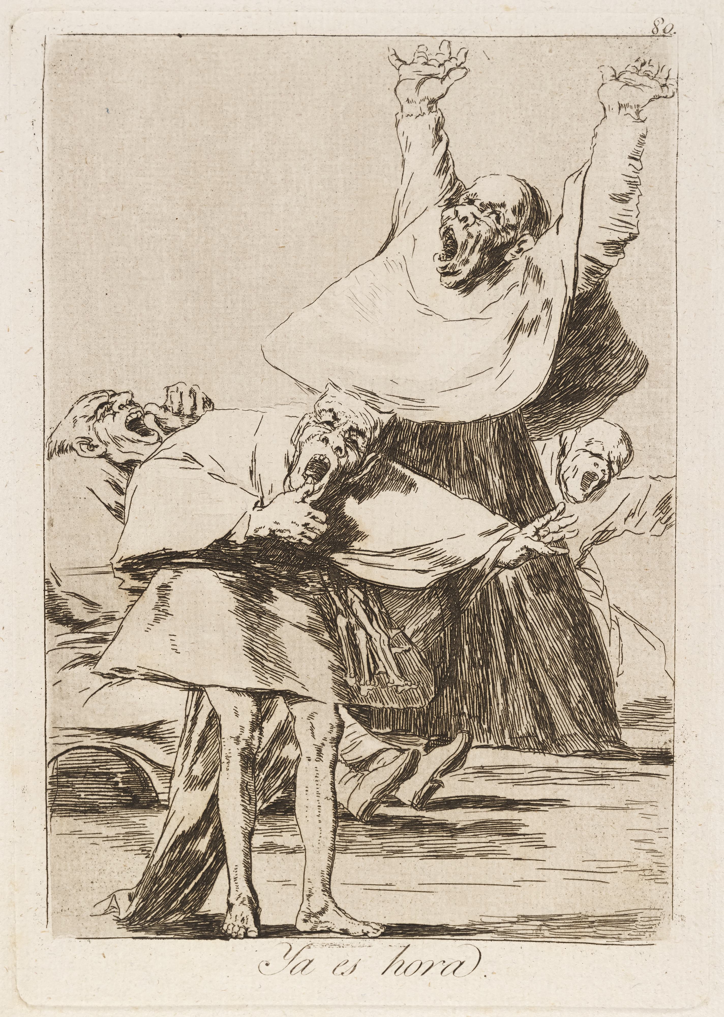 《是时候了。 （时间到了。）》（It's time. (It is time.)）｜弗朗西斯科·戈雅 Francisco de Goya｜1796–1797