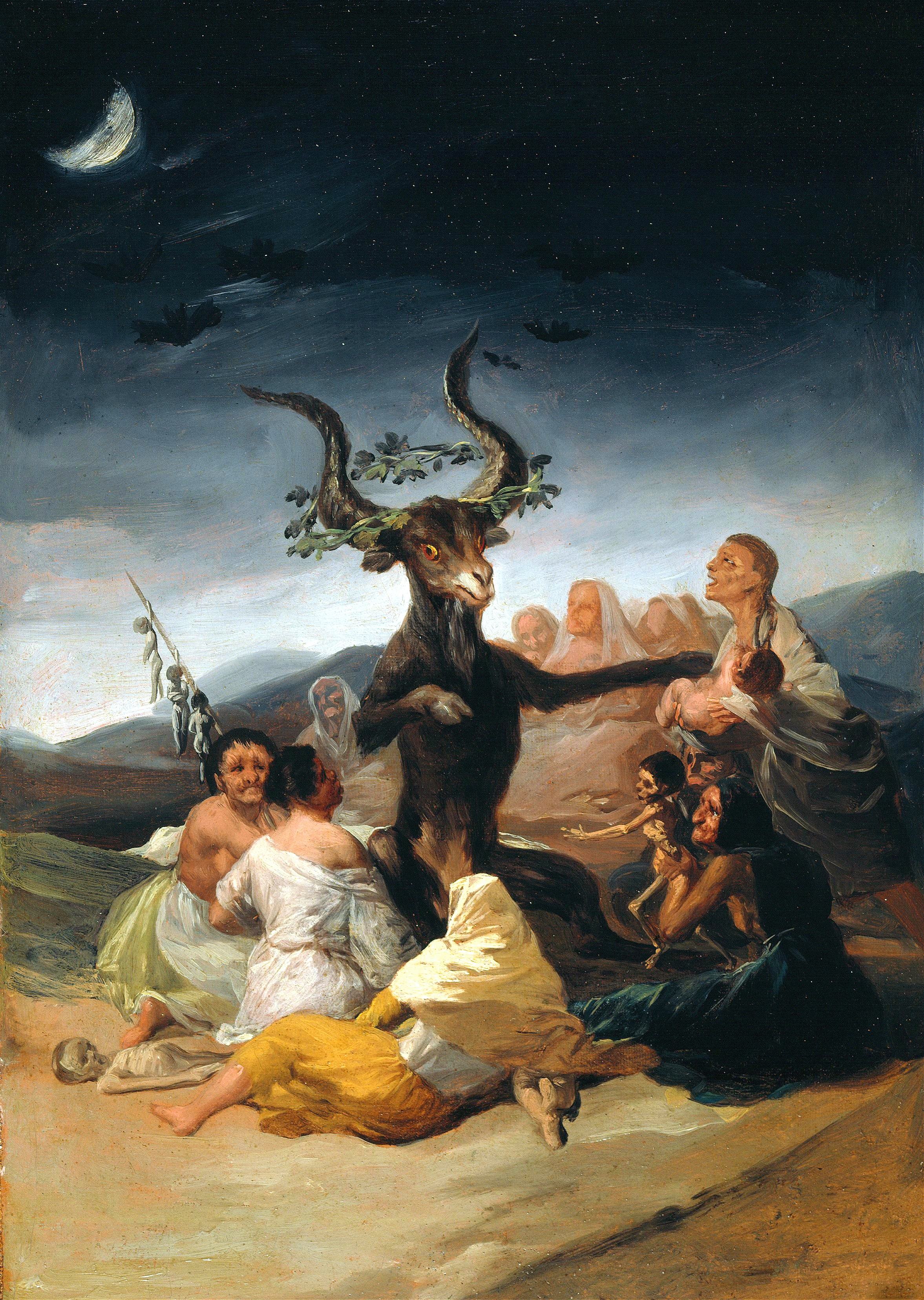 《女巫的安息日》（The Sabbath of witches）｜弗朗西斯科·戈雅 Francisco de Goya｜1797–1798